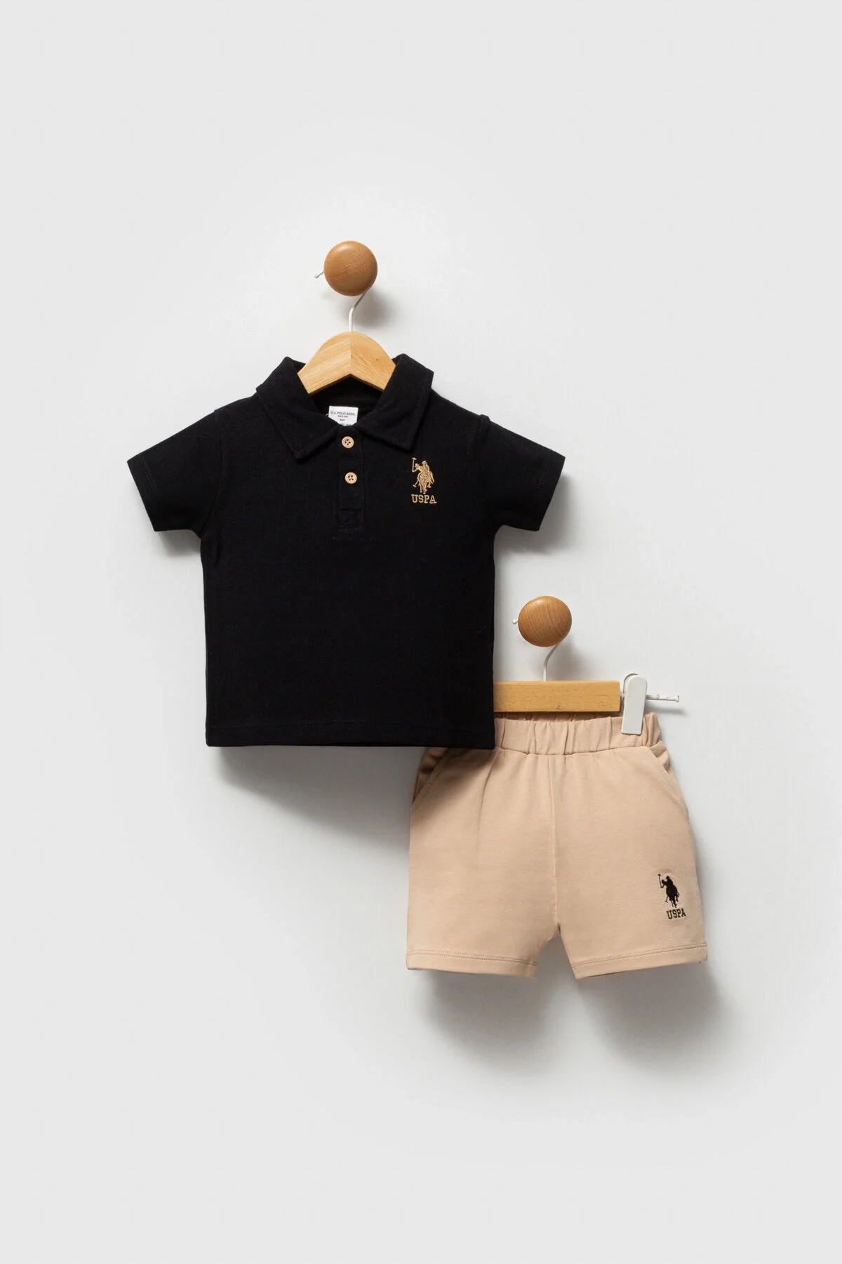 U.S. Polo Assn Erkek Bebek Siyah Takım