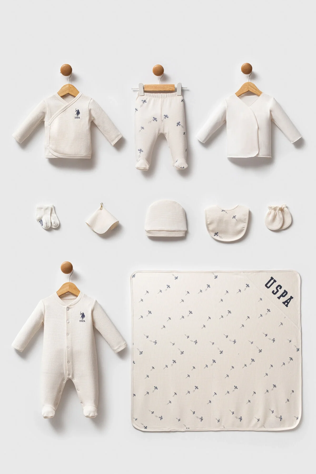 U.S. Polo Assn Erkek Bebek Krem Hastane Çıkışı