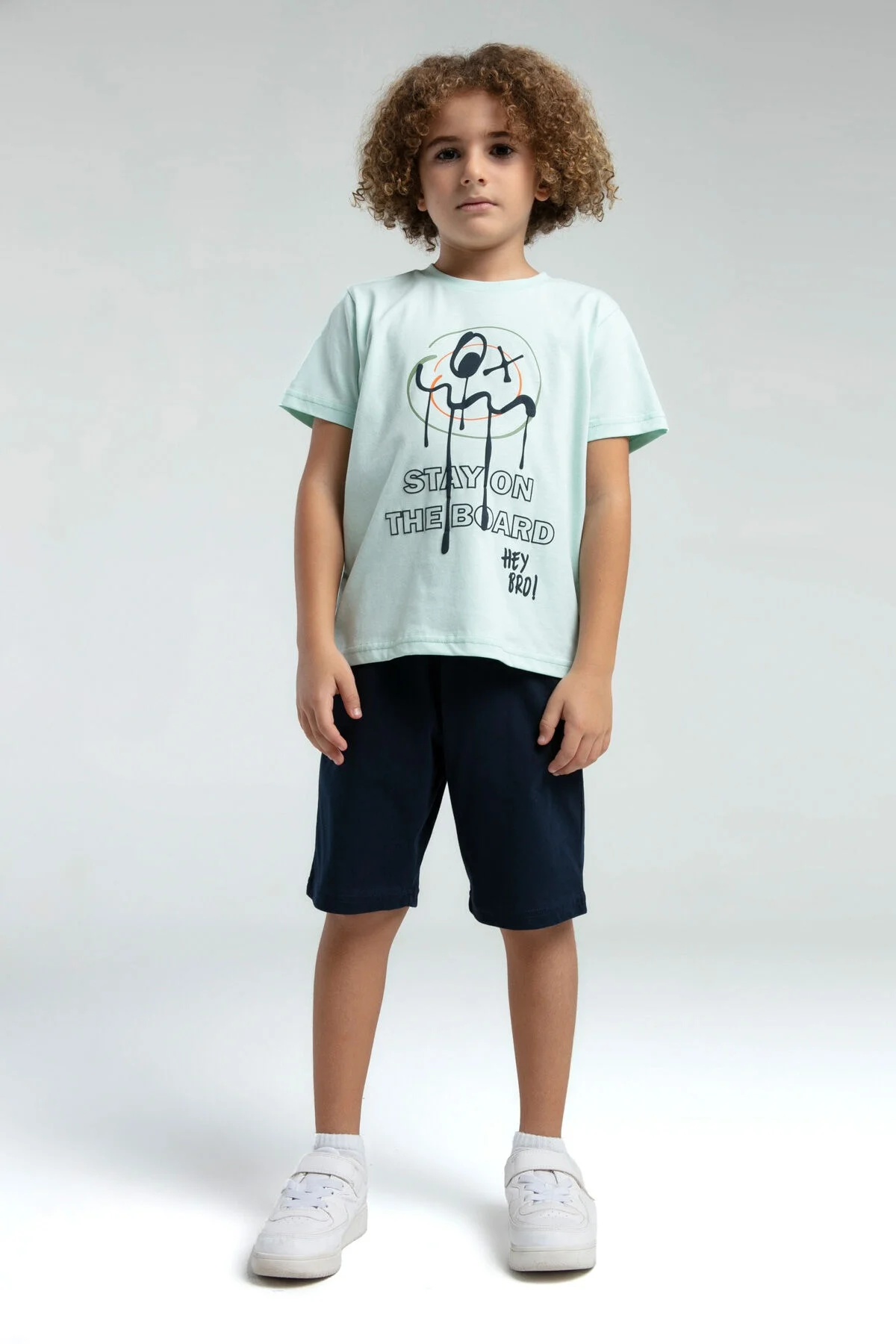 Rolypoly Erkek Çocuk Yeşil Bermuda Takım