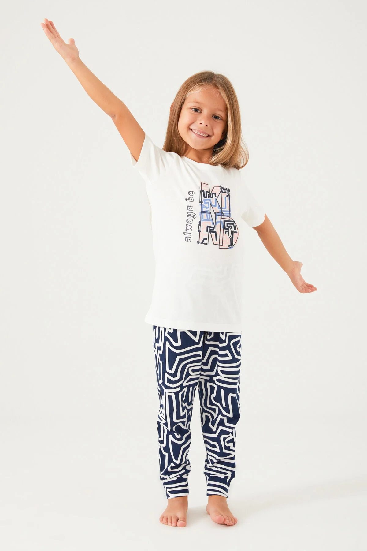 Arnetta Kız Çocuk Çok Renkli Pijama Takımı