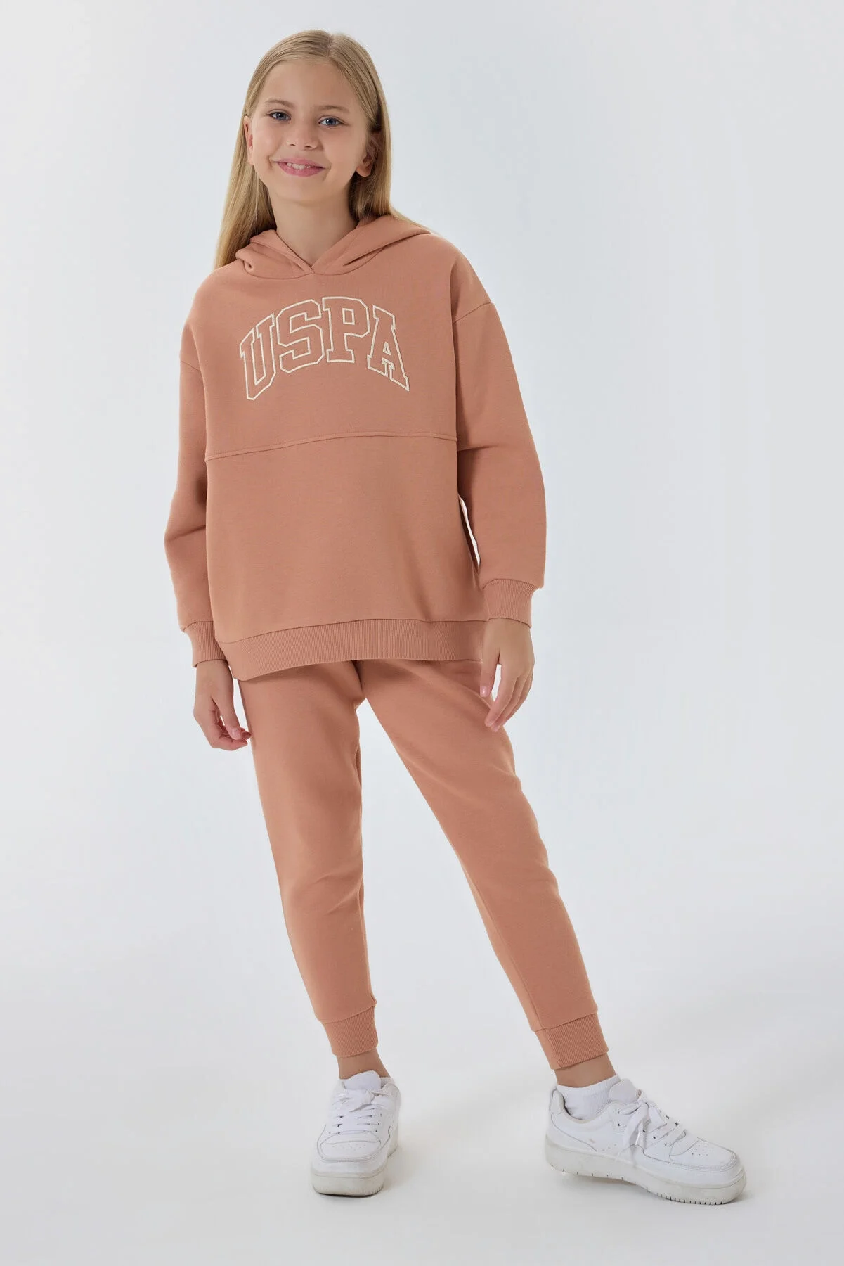 U.S. Polo Assn Kız Çocuk Bordo Eşofman Takımı