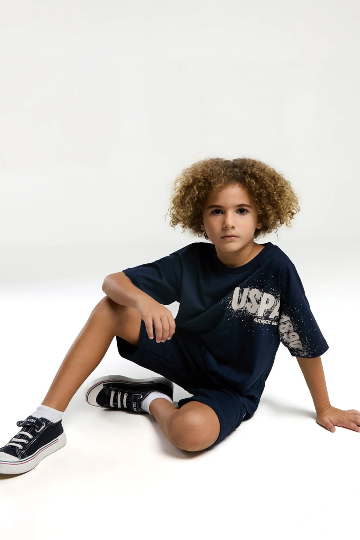 U.S. Polo Assn Erkek Çocuk Lacivert Bermuda Takım