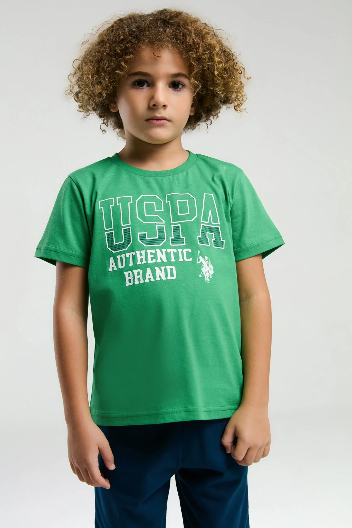 U.S. Polo Assn Erkek Çocuk Yeşil Bermuda Takım