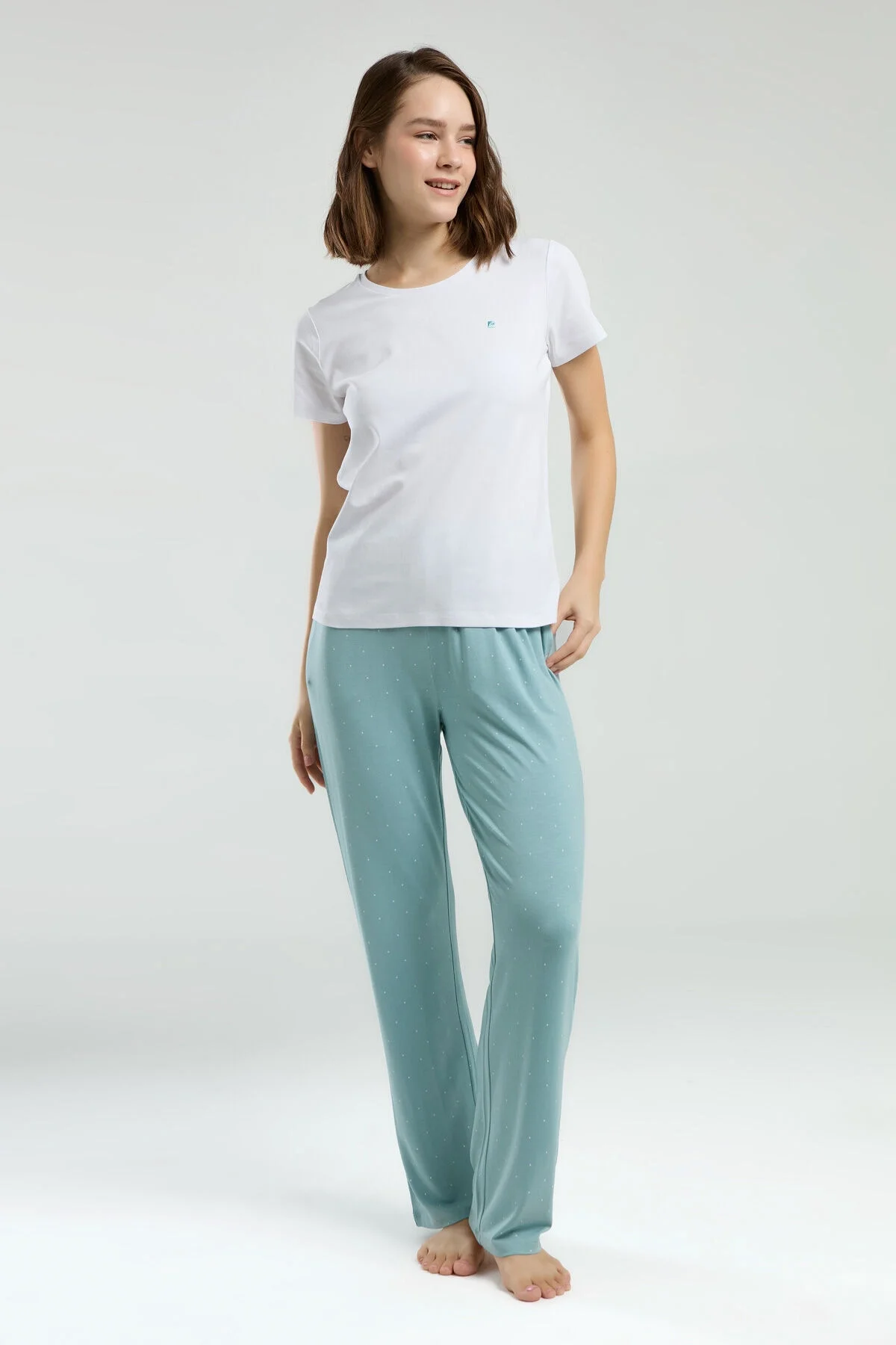 Pierre Cardin Kadın Beyaz Pijama Takımı