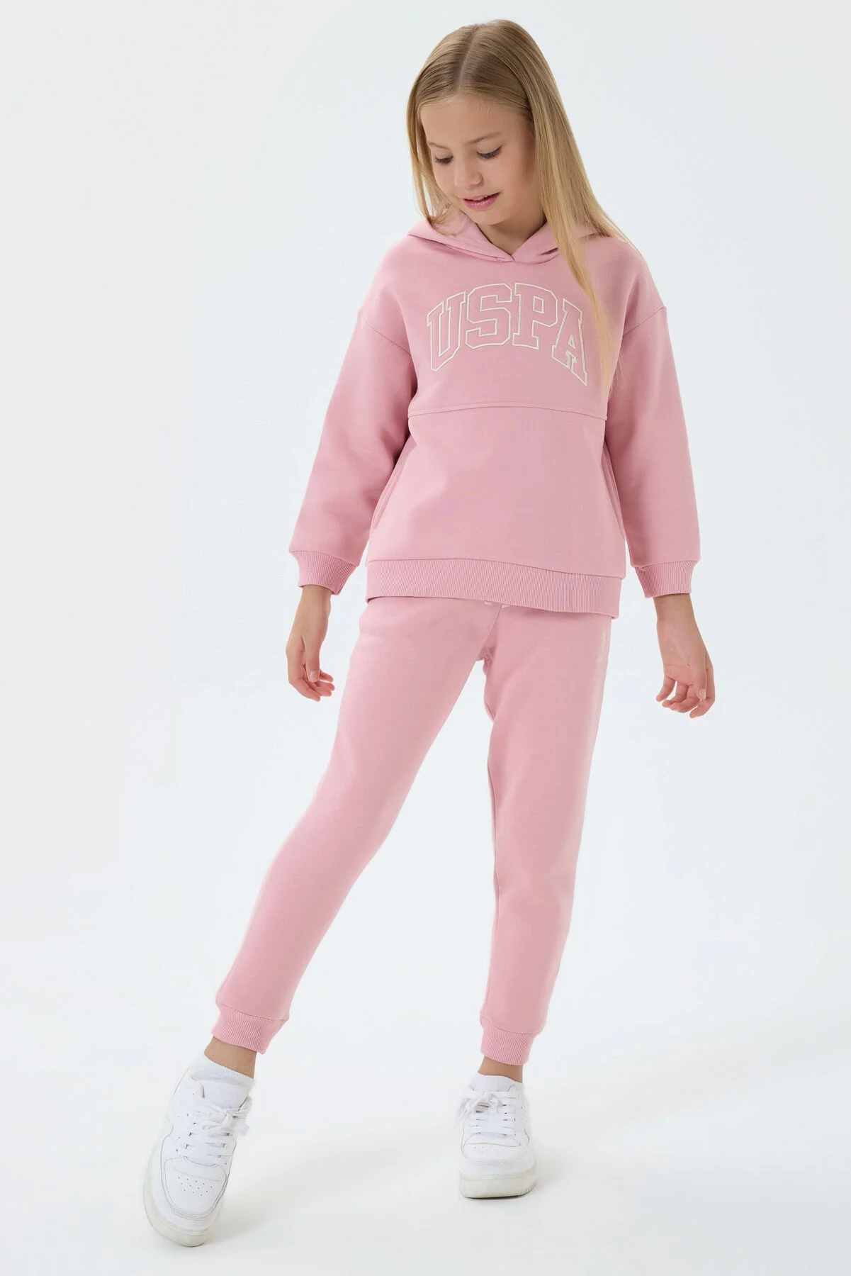 U.S. Polo Assn Kız Çocuk Pembe Eşofman Takımı