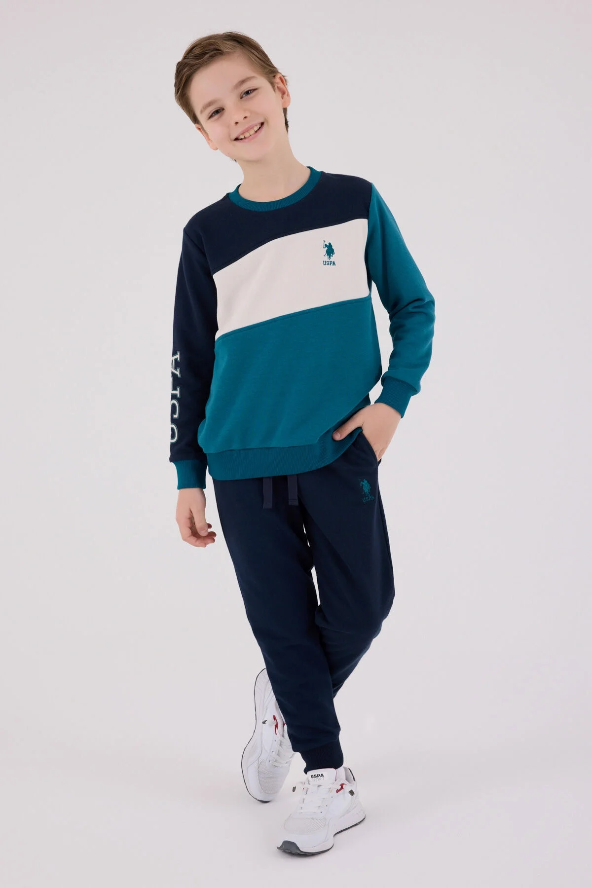 U.S. Polo Assn Erkek Çocuk Yeşil Eşofman Takımı