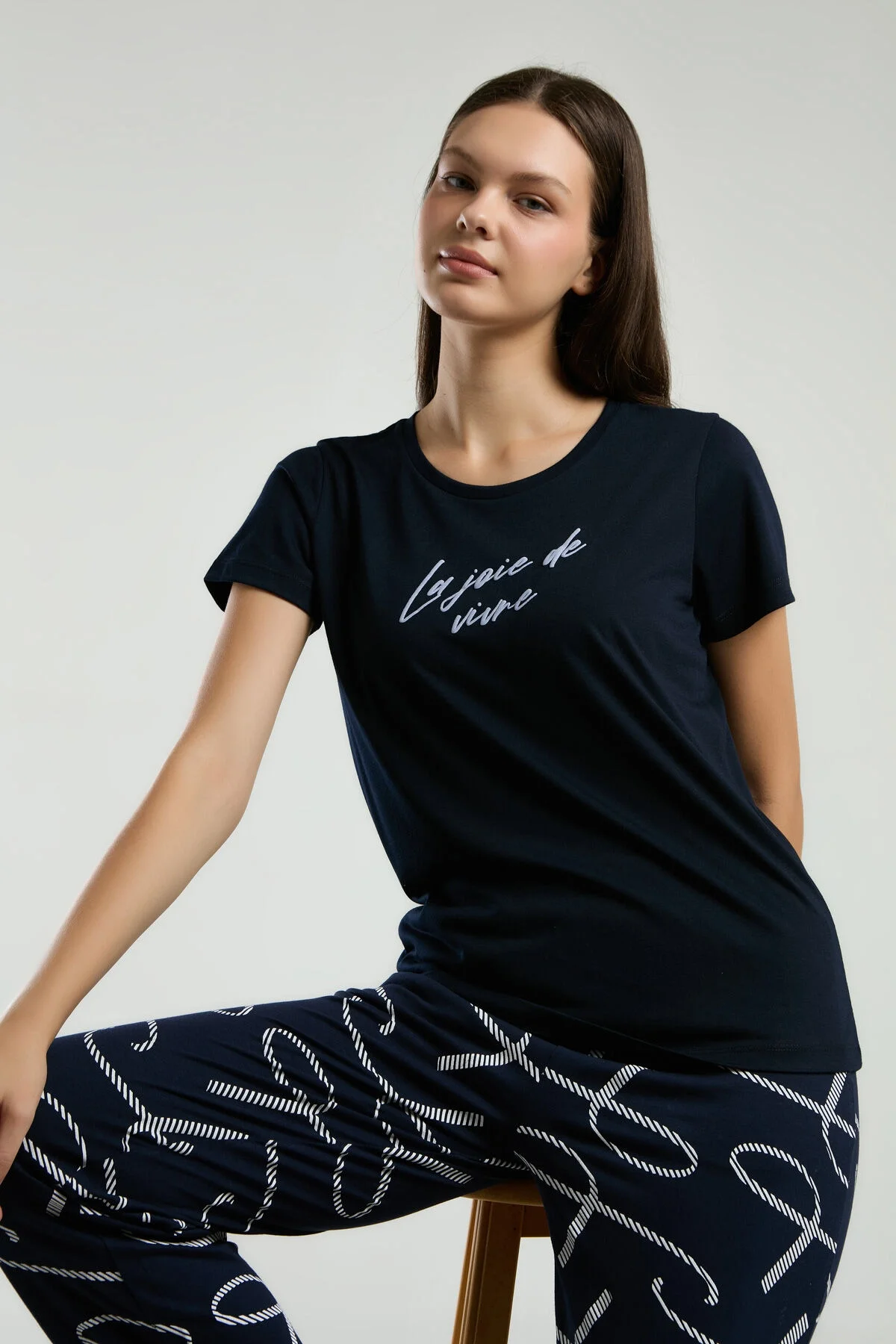 Arnetta Kadın Lacivert Pijama Takımı