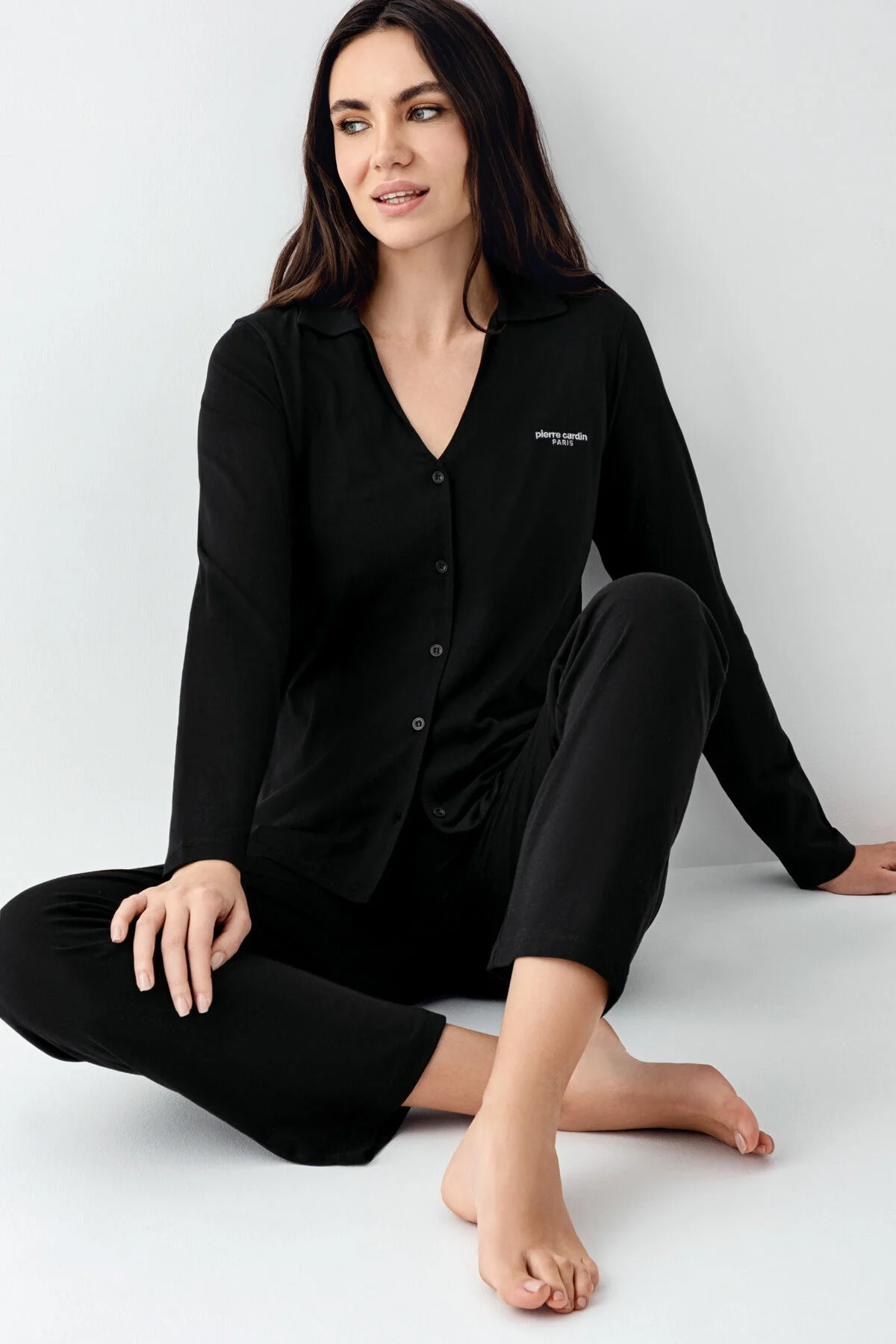 Pierre Cardin Kadın Siyah Pijama Takımı