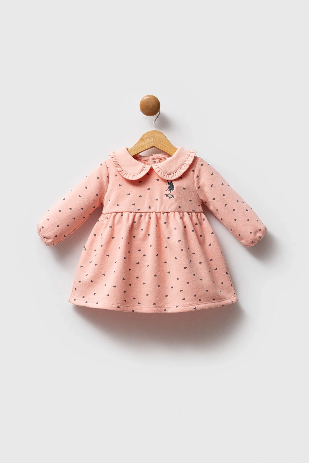 U.S. Polo Assn Kız Bebek Turuncu Elbise