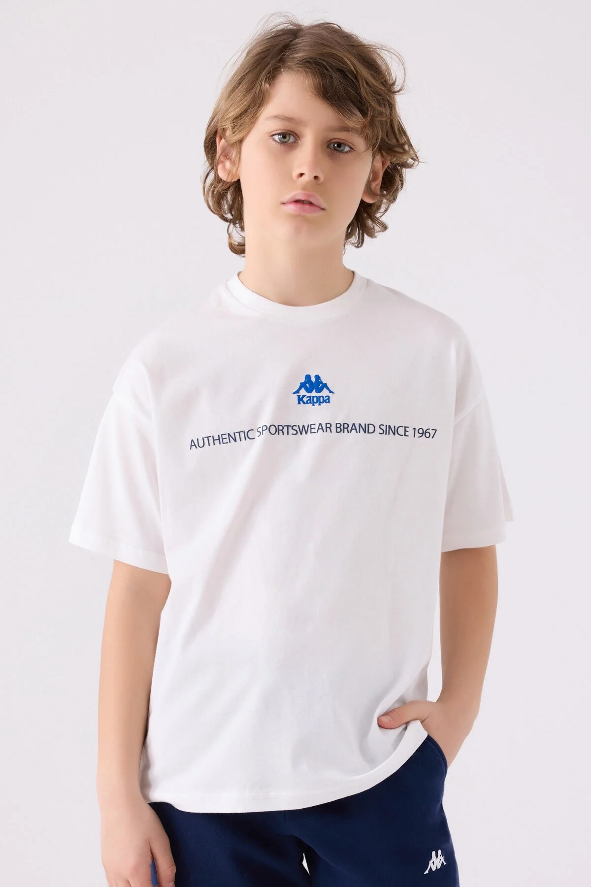 Kappa Erkek Çocuk Beyaz T-Shirt