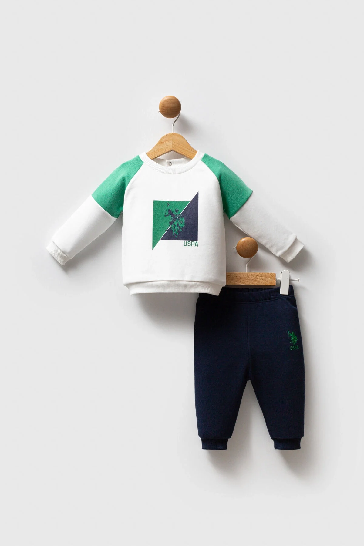 U.S. Polo Assn Erkek Bebek Yeşil Takım