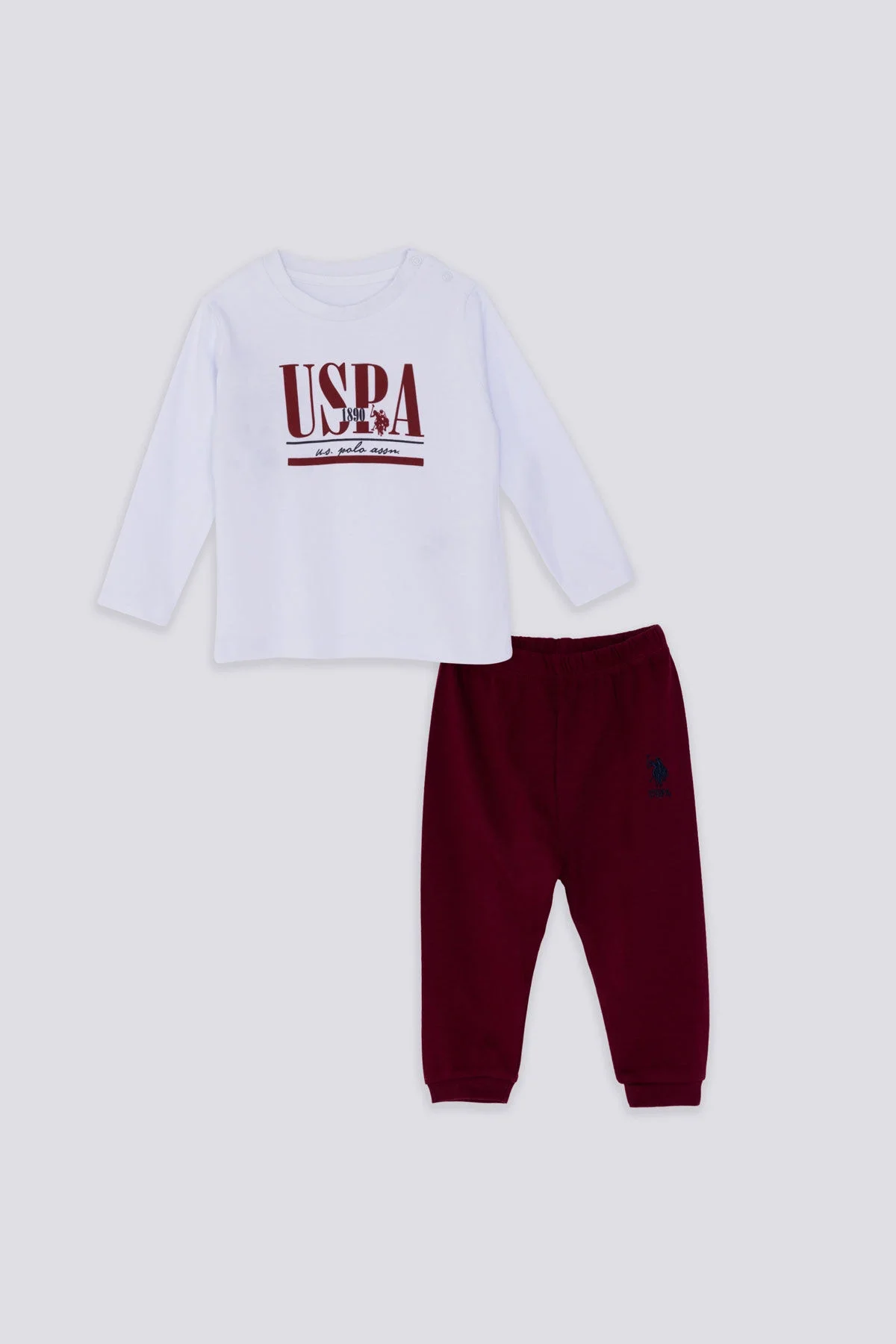 U.S. Polo Assn Erkek Bebek Beyaz Takım