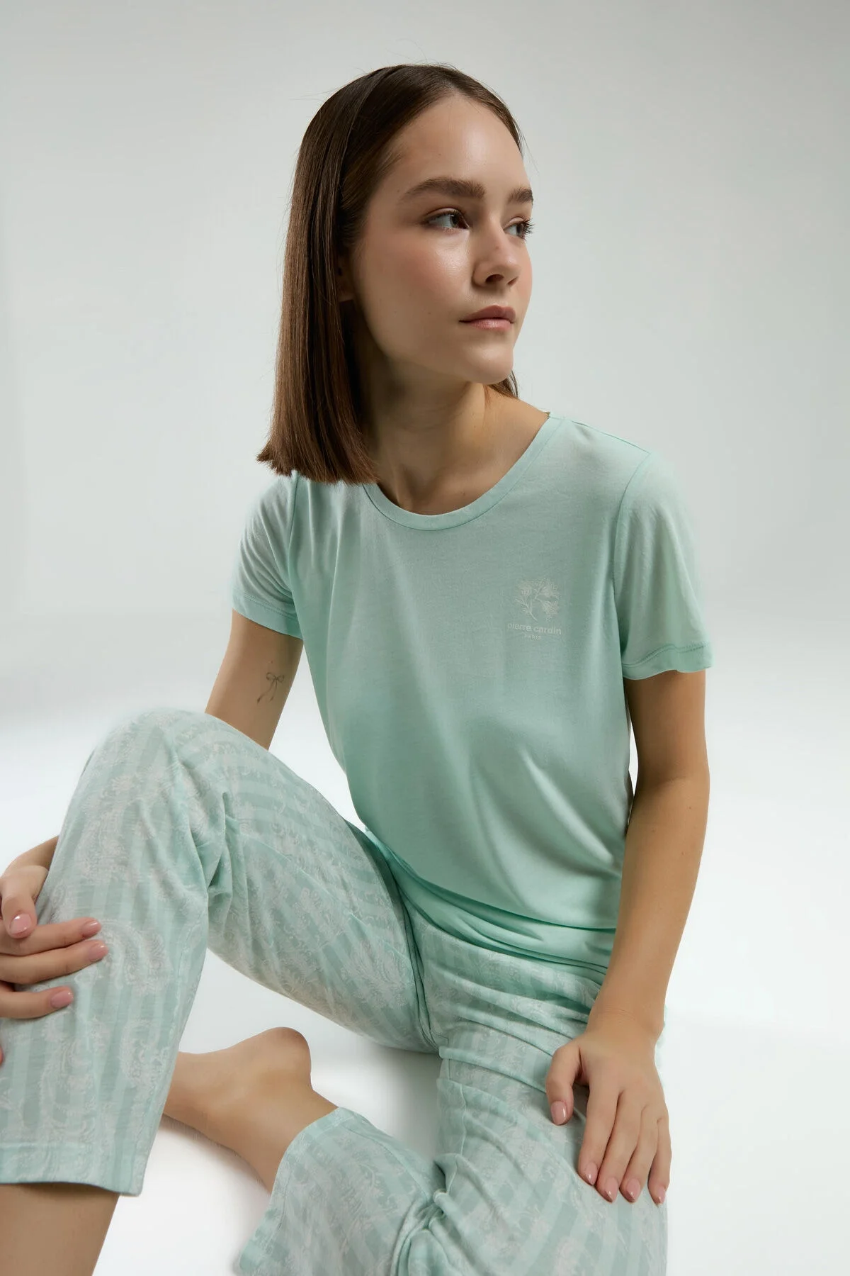 Pierre Cardin Kadın Yeşil Kapri Takım