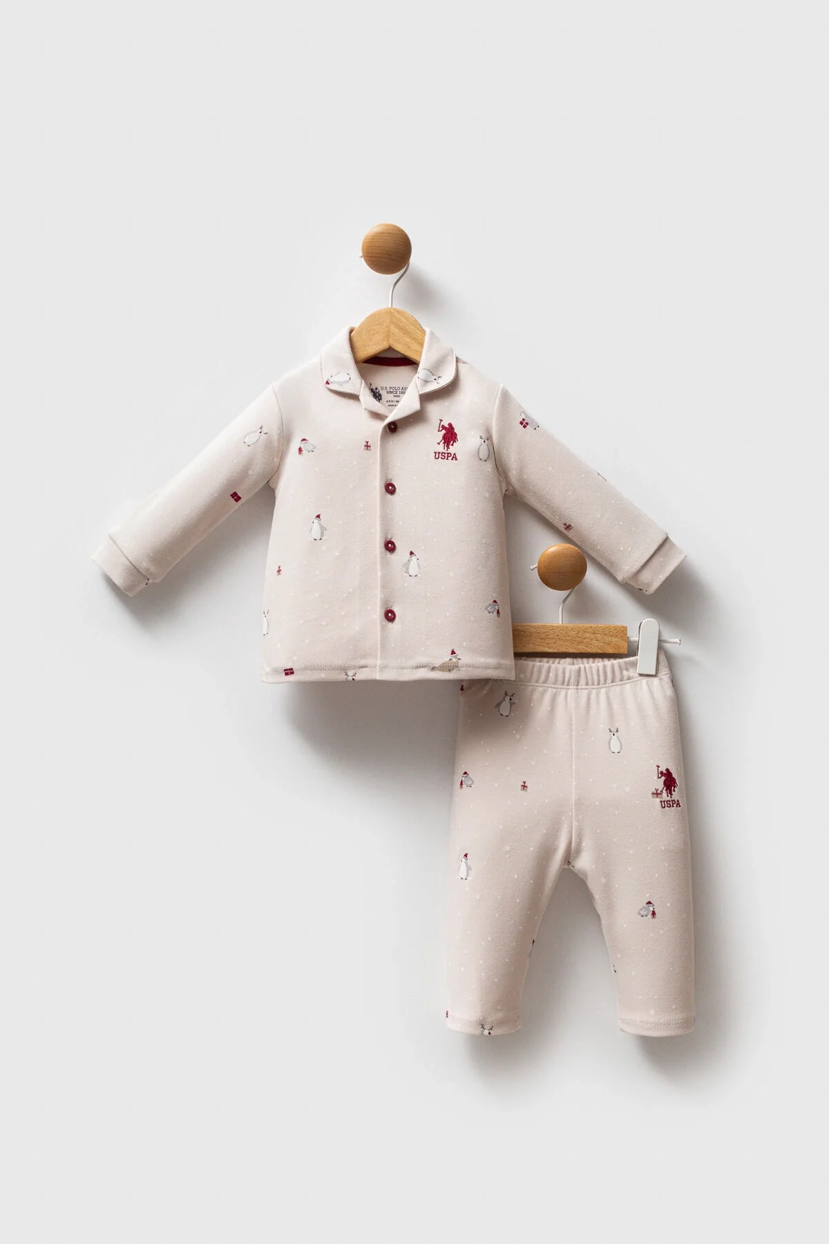 U.S. Polo Assn Erkek Bebek Krem Takım