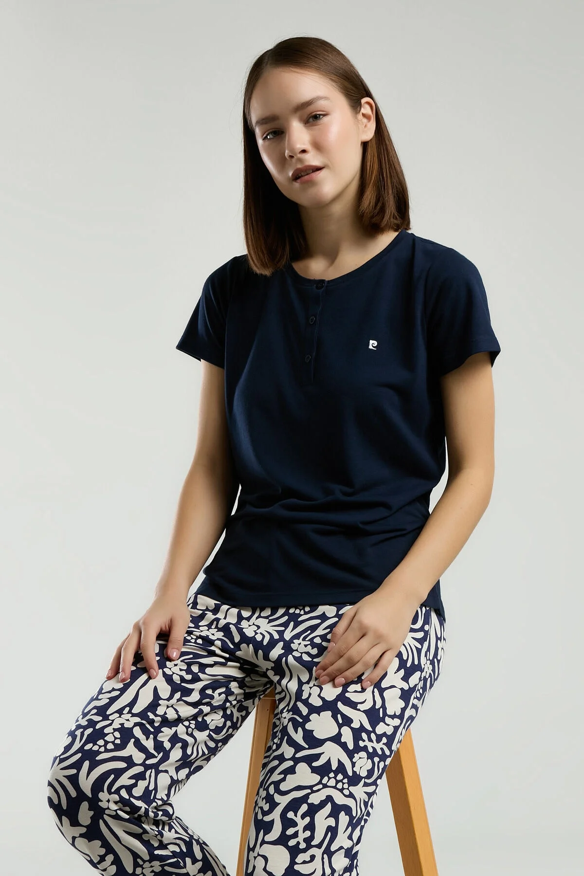 Pierre Cardin Kadın Lacivert Pijama Takımı