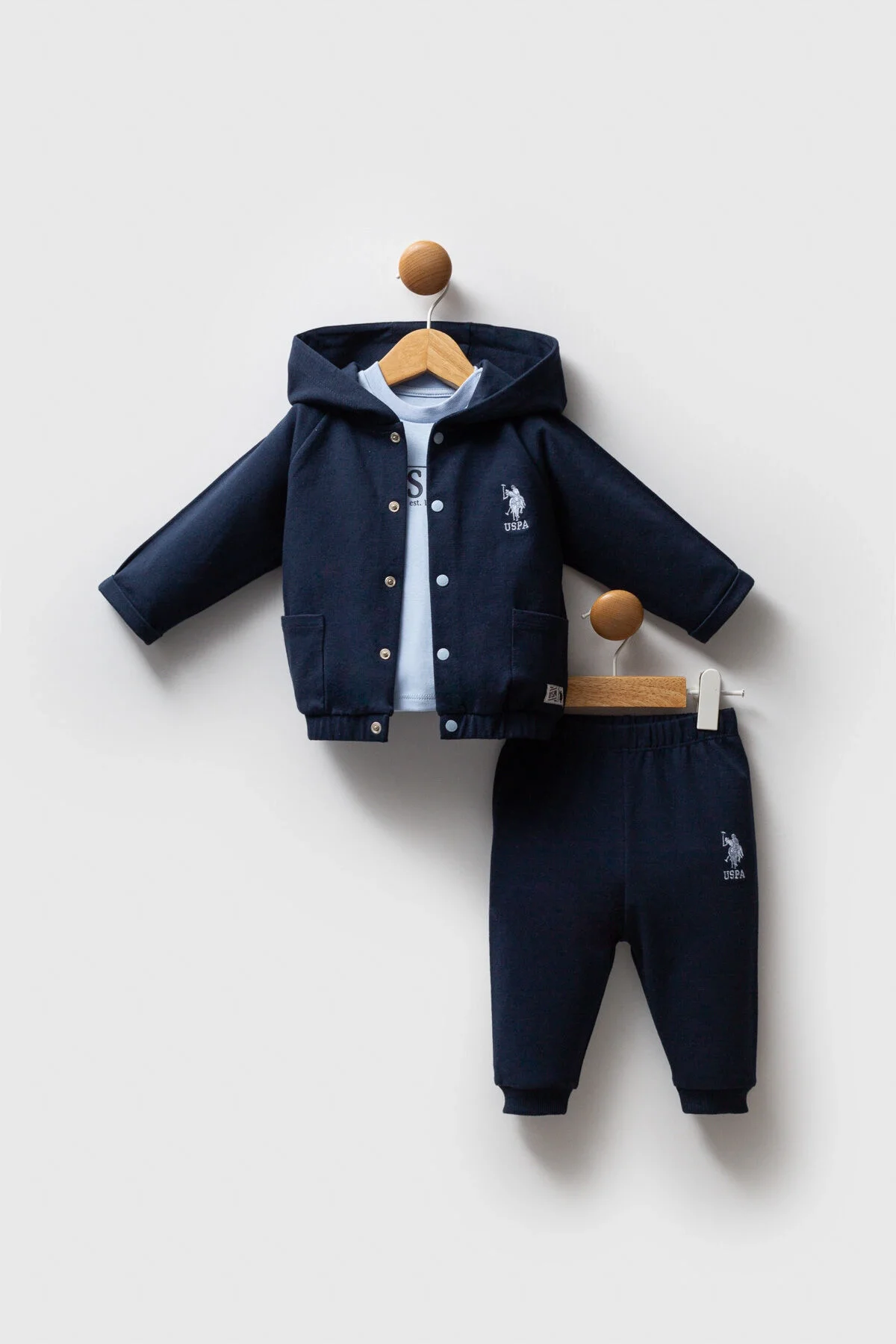 U.S. Polo Assn Erkek Bebek Lacivert Takım