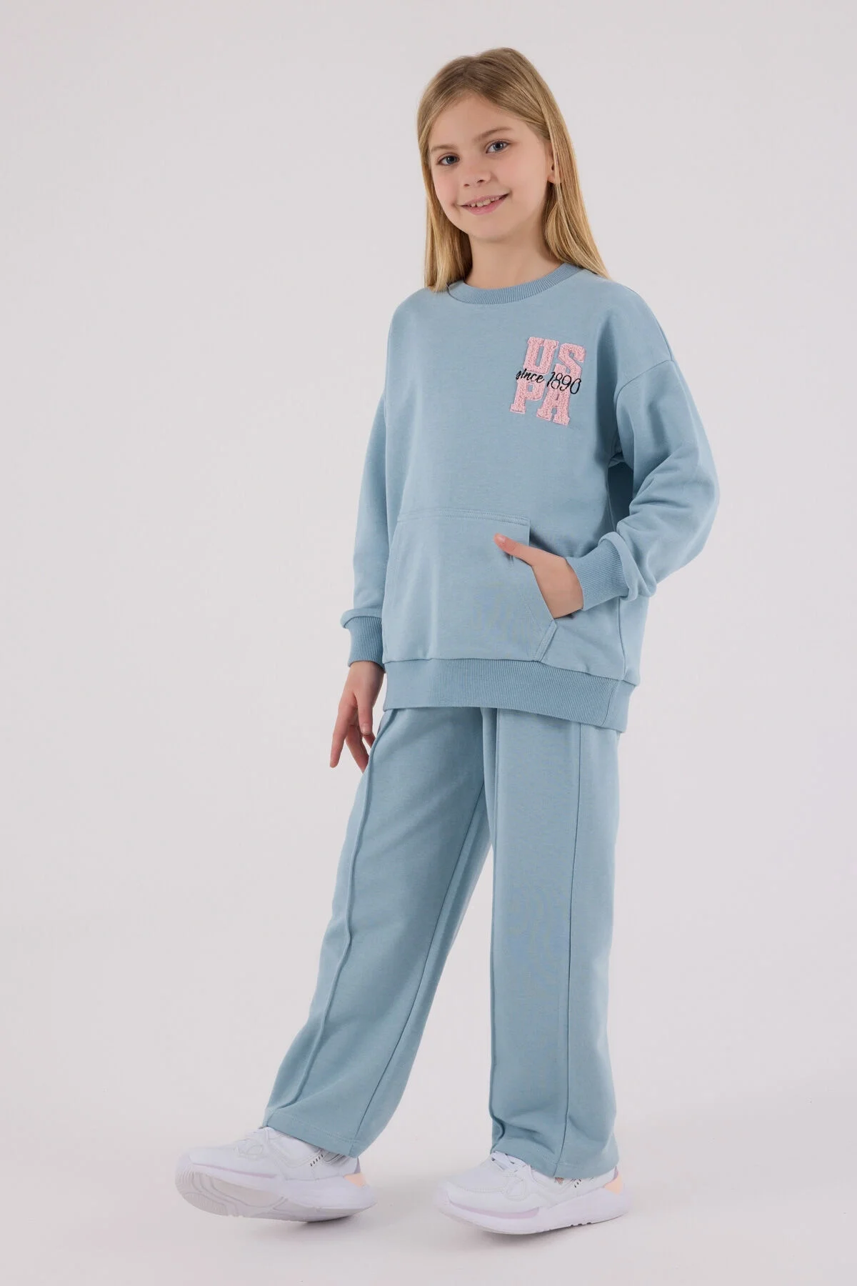 U.S. Polo Assn Kız Çocuk Yeşil Eşofman Takımı