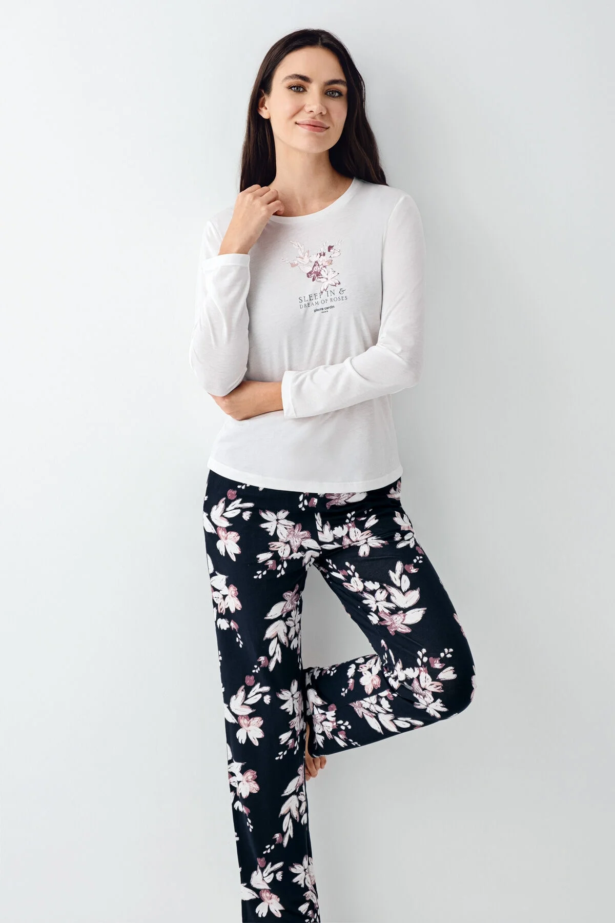 Pierre Cardin Kadın Beyaz Pijama Takımı