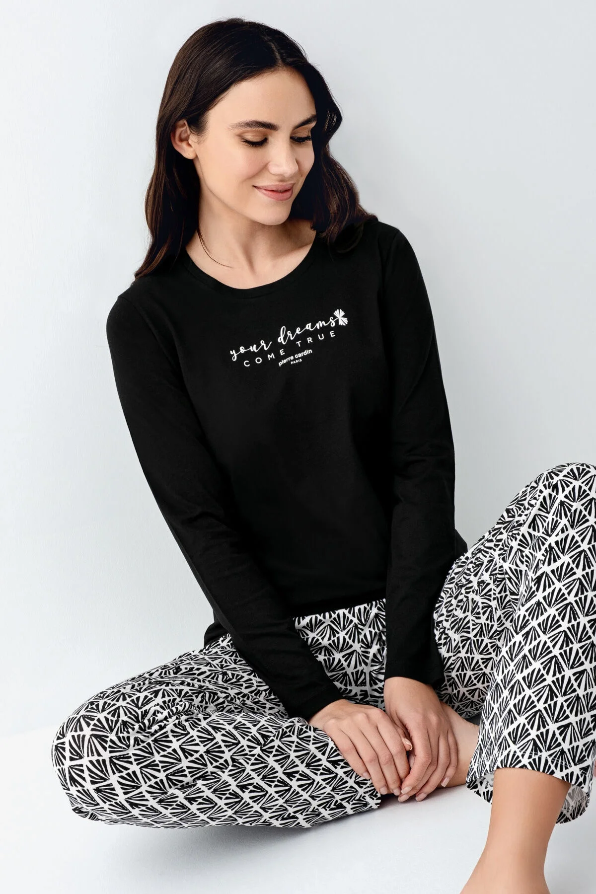 Pierre Cardin Kadın Siyah Pijama Takımı