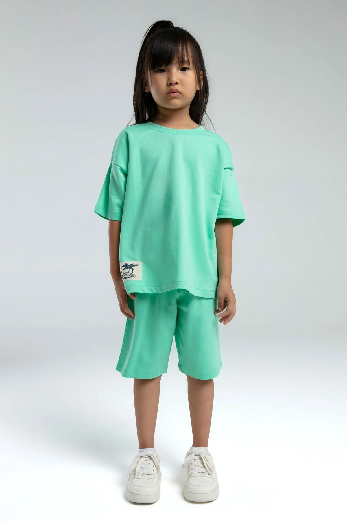 Rolypoly Kız Çocuk Kahverengi Bermuda Takım