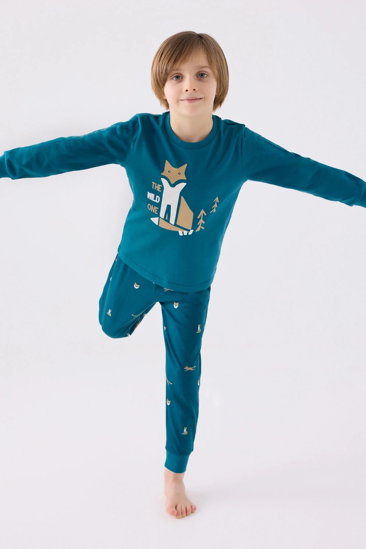 Rolypoly Erkek Çocuk Mavi Pijama Takımı