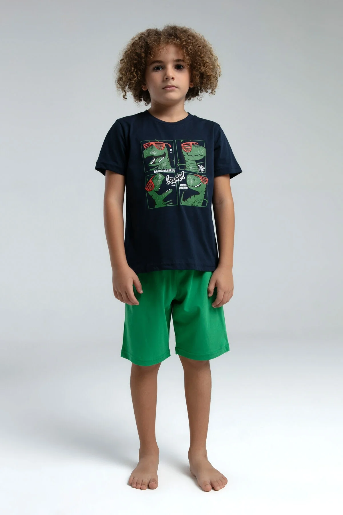 Rolypoly Erkek Çocuk Lacivert Bermuda Takım