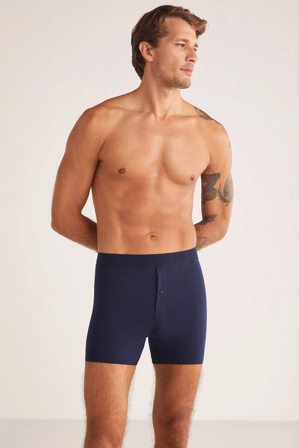 Legend Mikro Modal Düğmeli Uzun Boxer