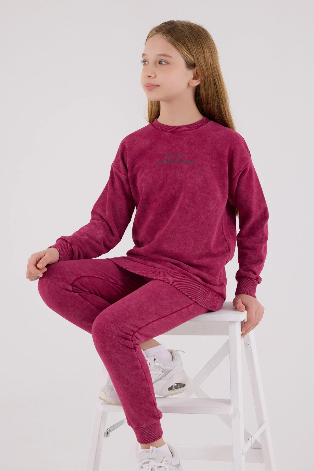 Rolypoly Kız Çocuk Bordo Eşofman Takımı