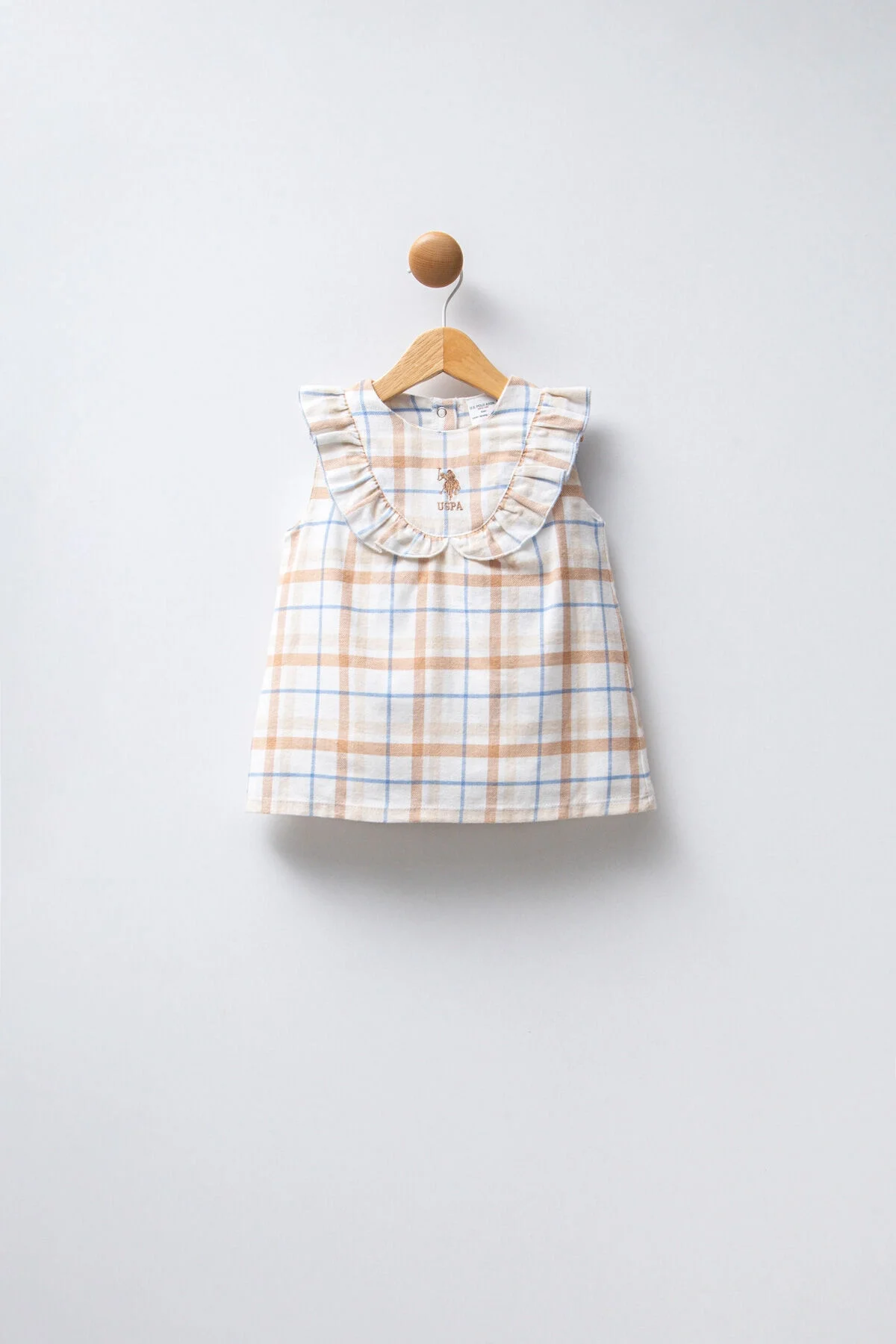 U.S. Polo Assn Kız Bebek Beyaz Elbise