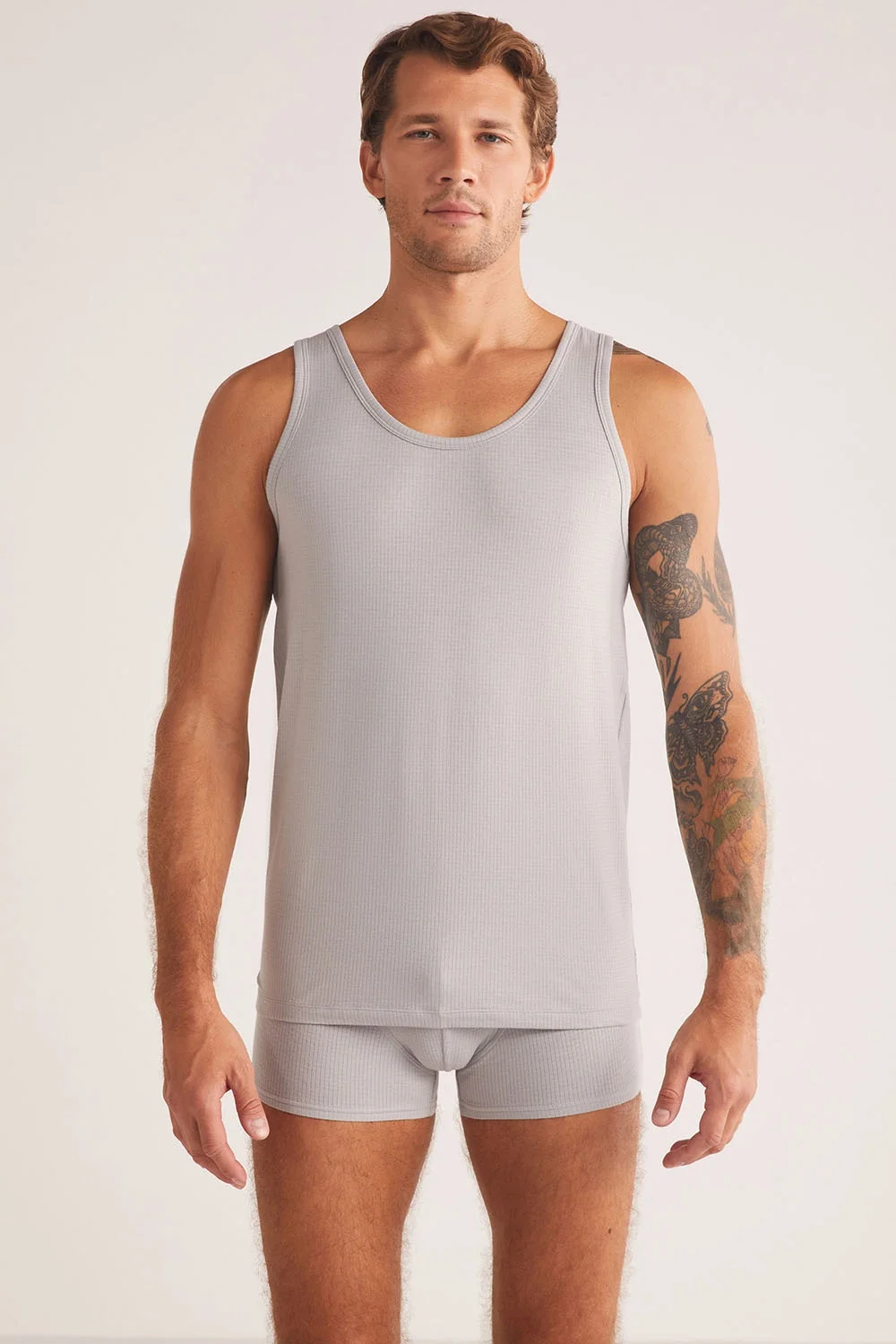 Grey Jakar Desenli Erkek Atlet