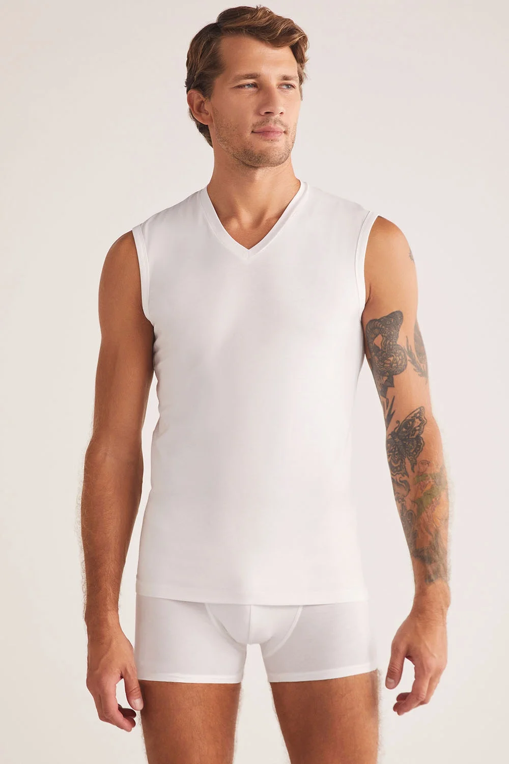 Francesco V Yaka Pamuklu Erkek Atlet