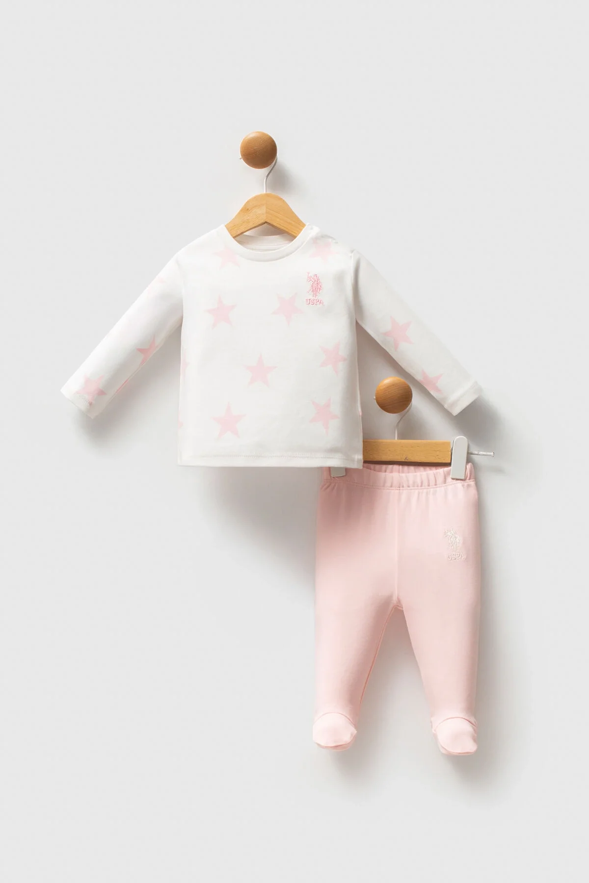 U.S. Polo Assn Kız Bebek Beyaz Takım