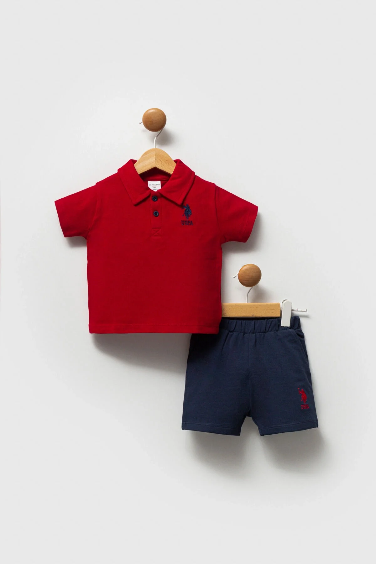 U.S. Polo Assn Erkek Bebek Kırmızı Takım