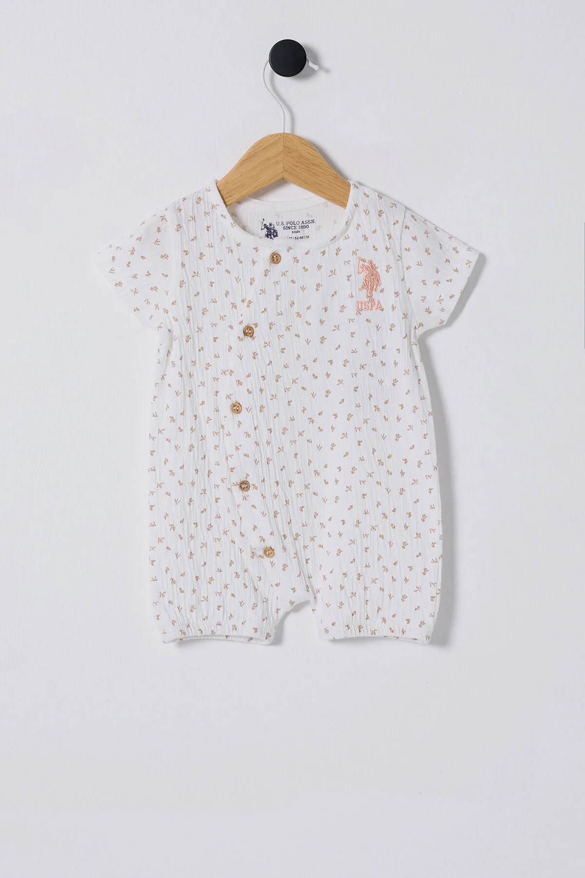 U.S. Polo Assn Kız Bebek Beyaz Tulum