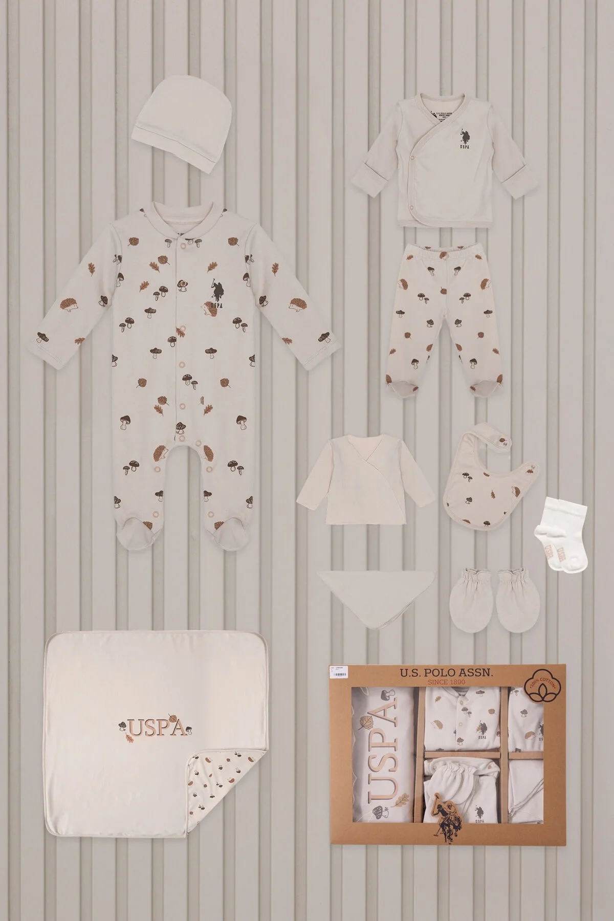 U.S. Polo Assn Erkek Bebek Krem Hastane Çıkışı