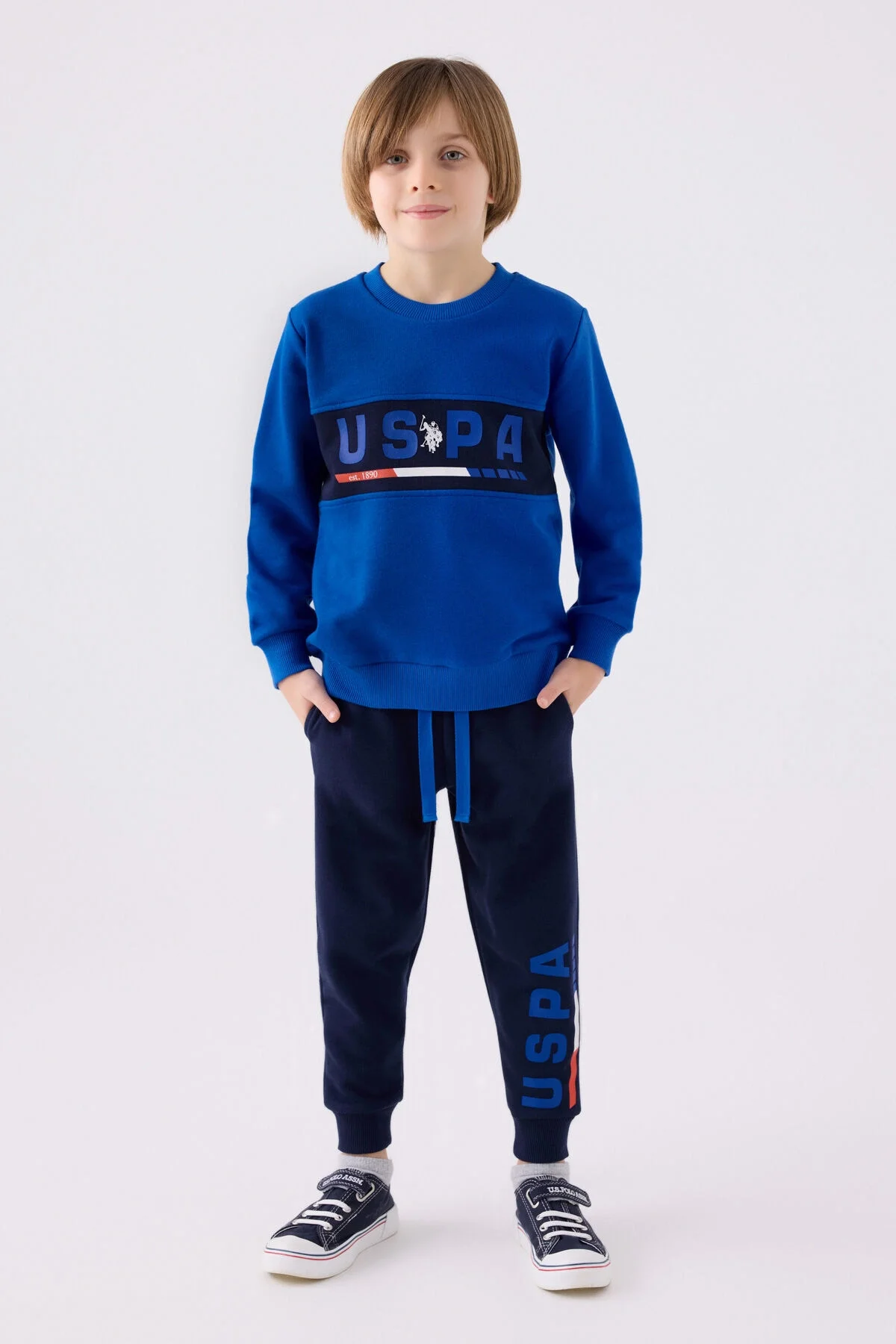 U.S. Polo Assn Erkek Çocuk Mavi Eşofman Takımı