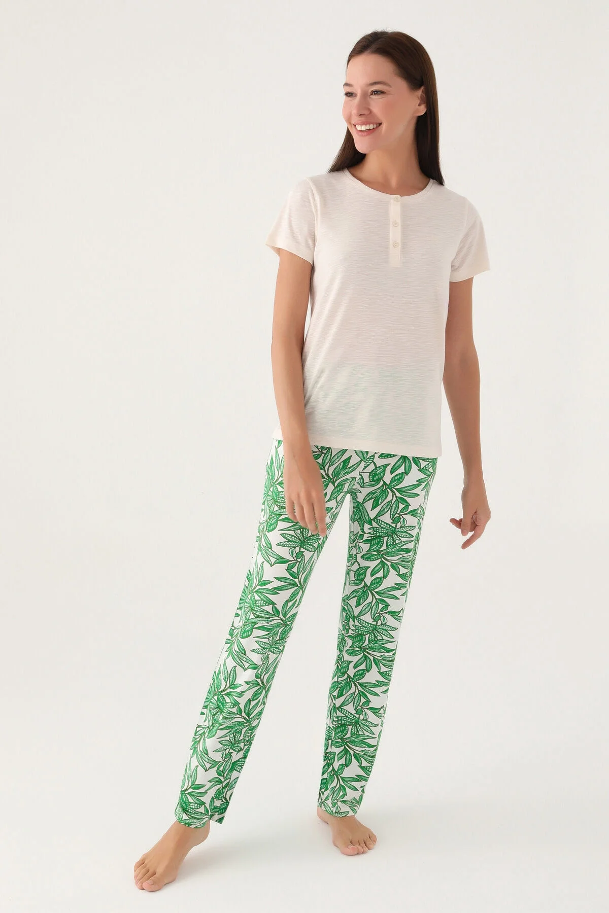 Pierre Cardin Kadın Bej Pijama Takımı