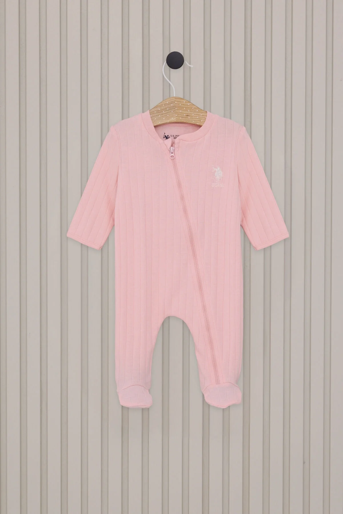 U.S. Polo Assn Kız Bebek Pembe Tulum