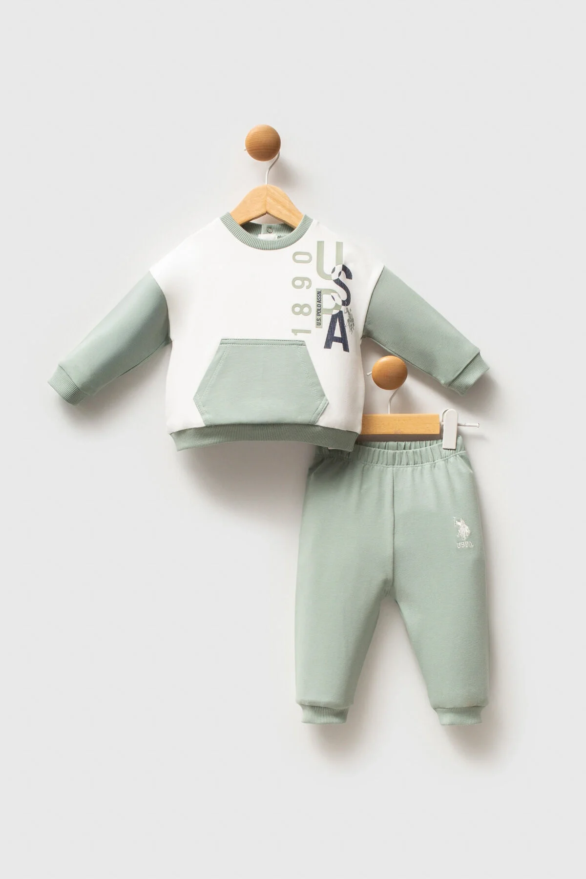 U.S. Polo Assn Erkek Bebek Yeşil Takım