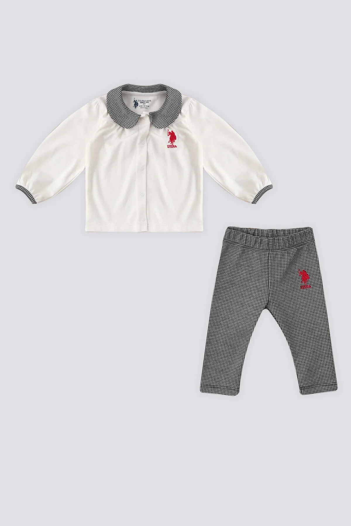 U.S. Polo Assn Kız Bebek Gri Takım
