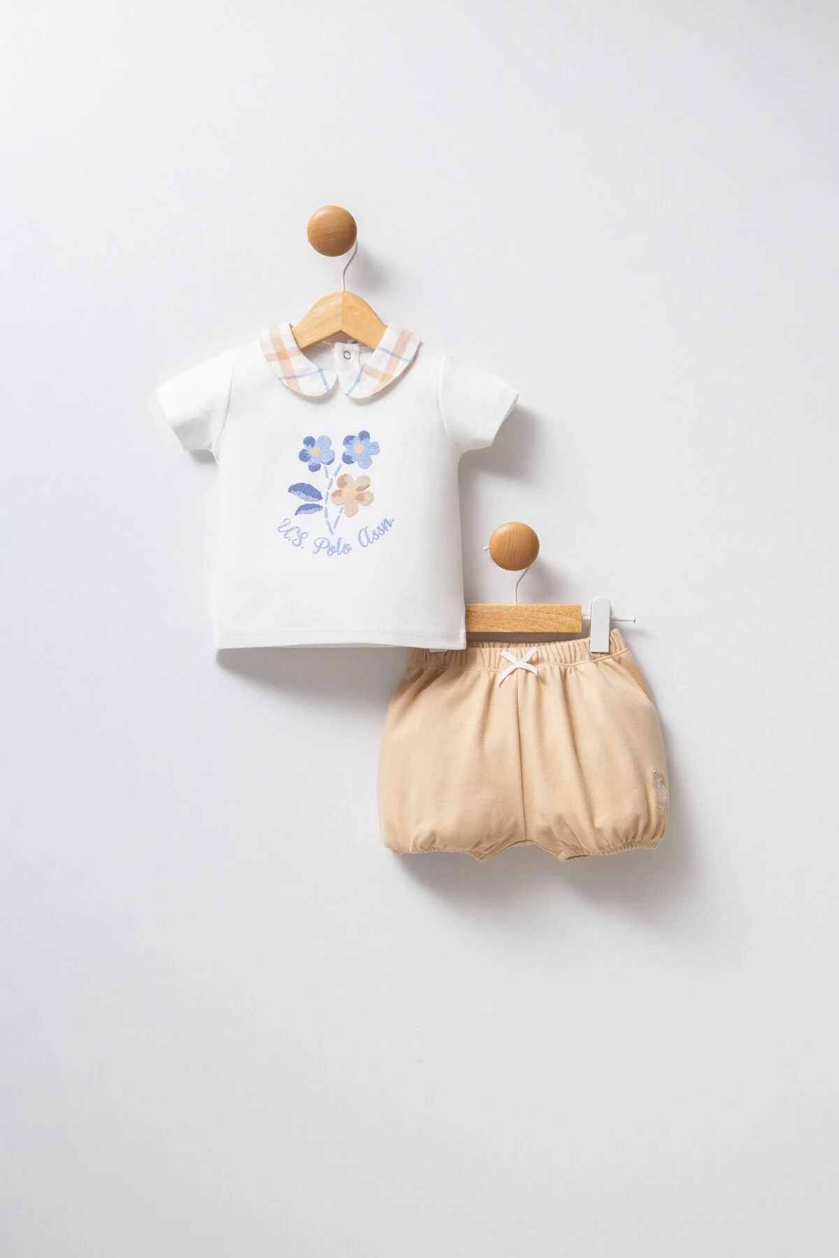 U.S. Polo Assn Kız Bebek Beyaz Takım