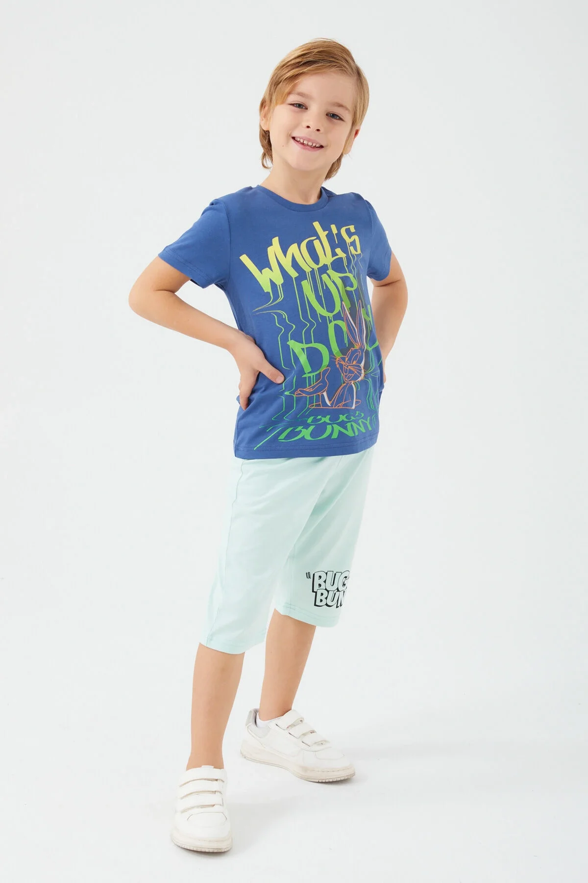 Looney Tunes Erkek Çocuk Mor Kapri Takım