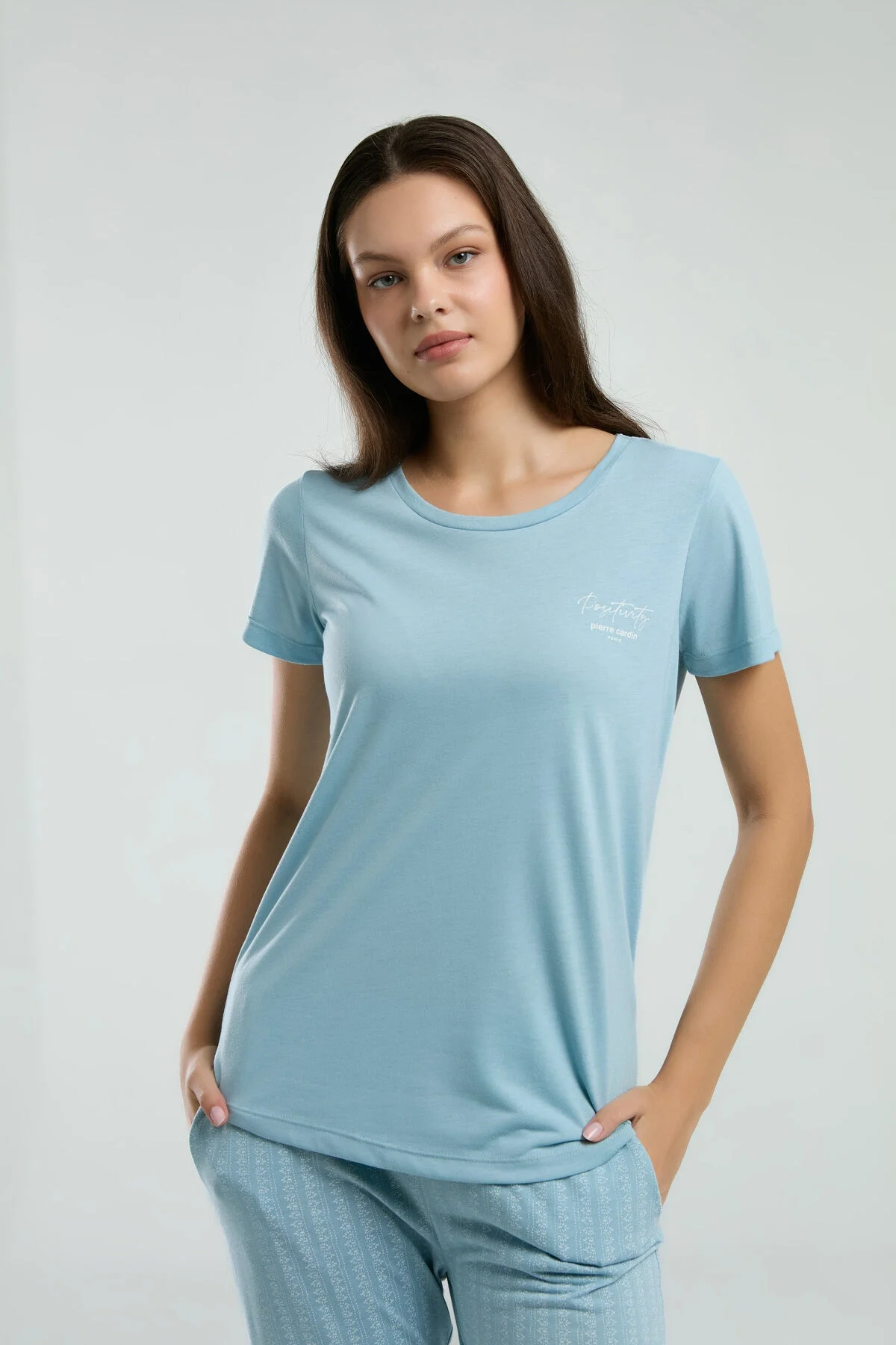 Pierre Cardin Kadın Mavi Pijama Takımı