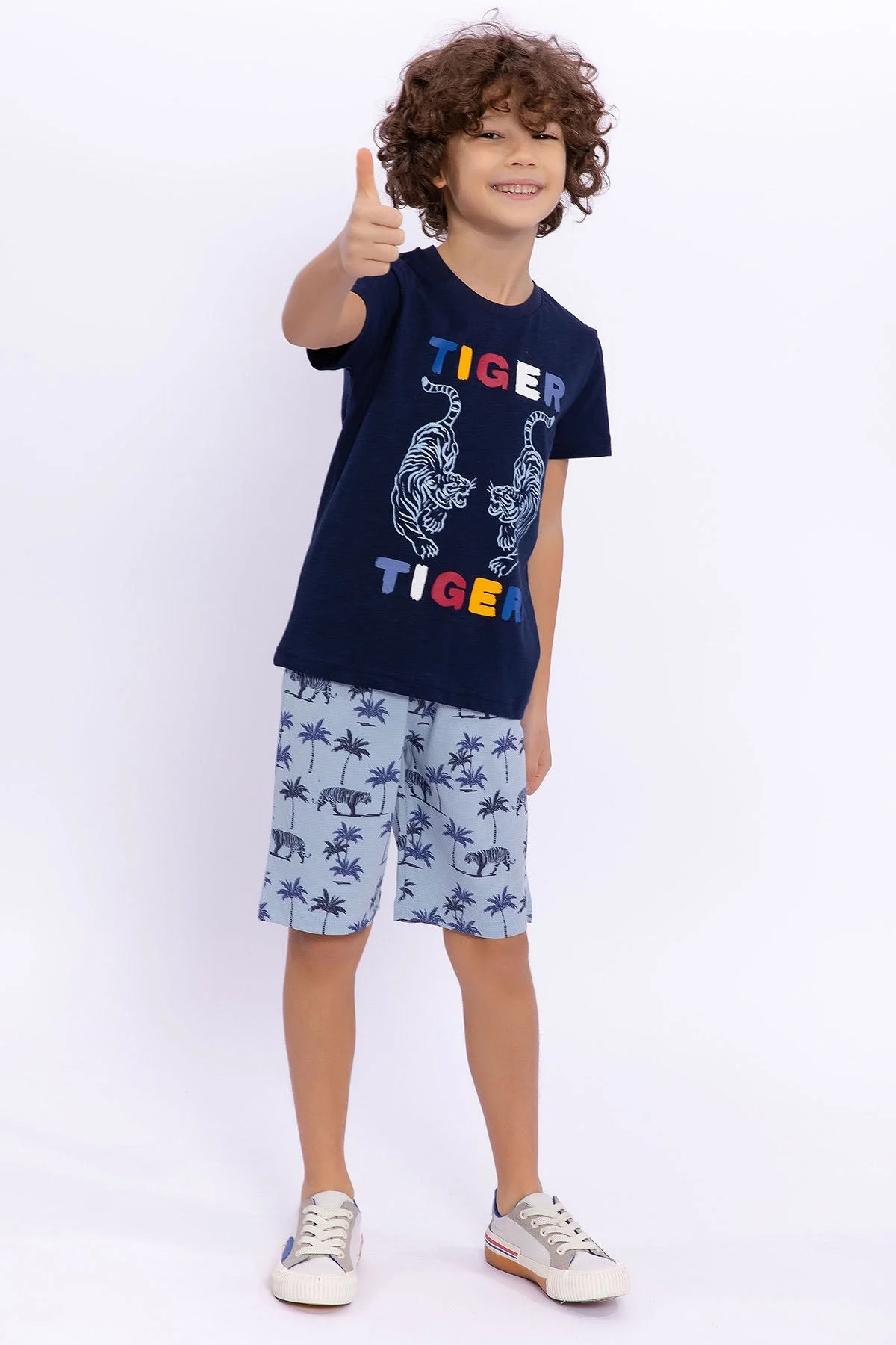 Rolypoly Erkek Çocuk Lacivert Bermuda Takım