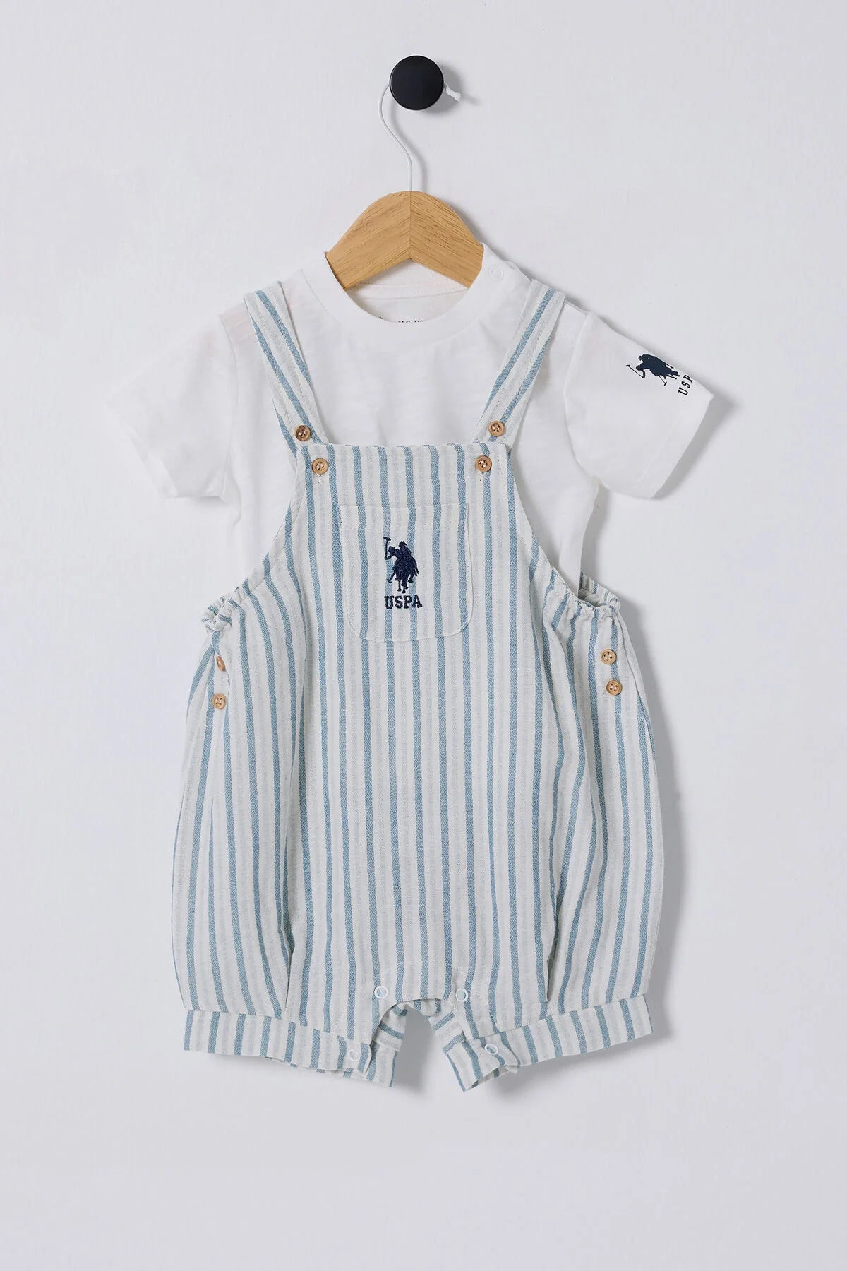 U.S. Polo Assn Erkek Bebek Beyaz Takım