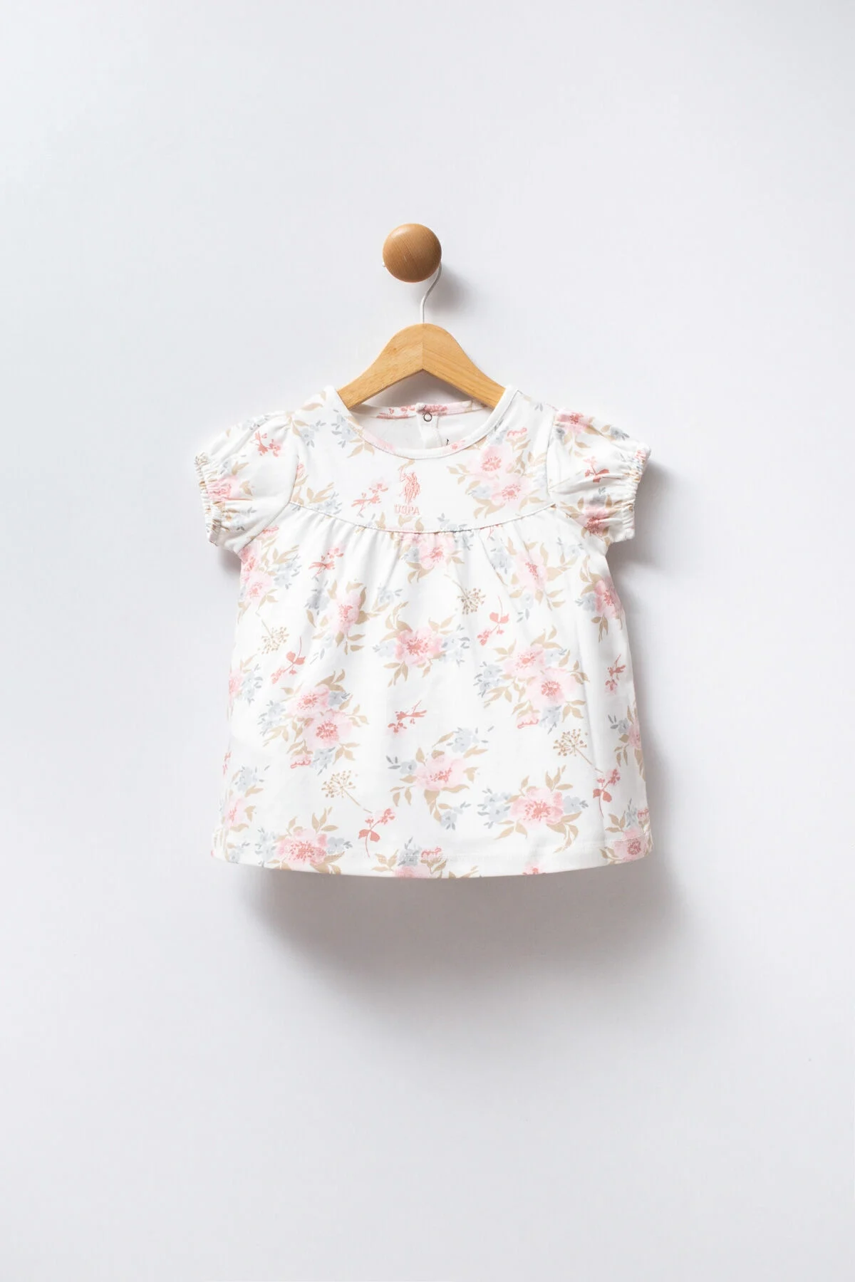 U.S. Polo Assn Kız Bebek Beyaz Elbise