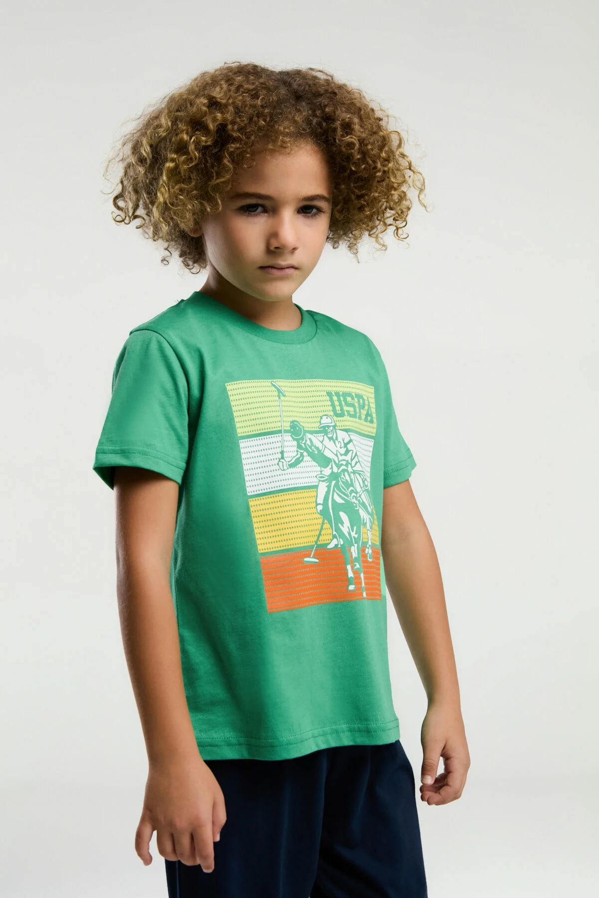 U.S. Polo Assn Erkek Çocuk Yeşil Pijama Takımı