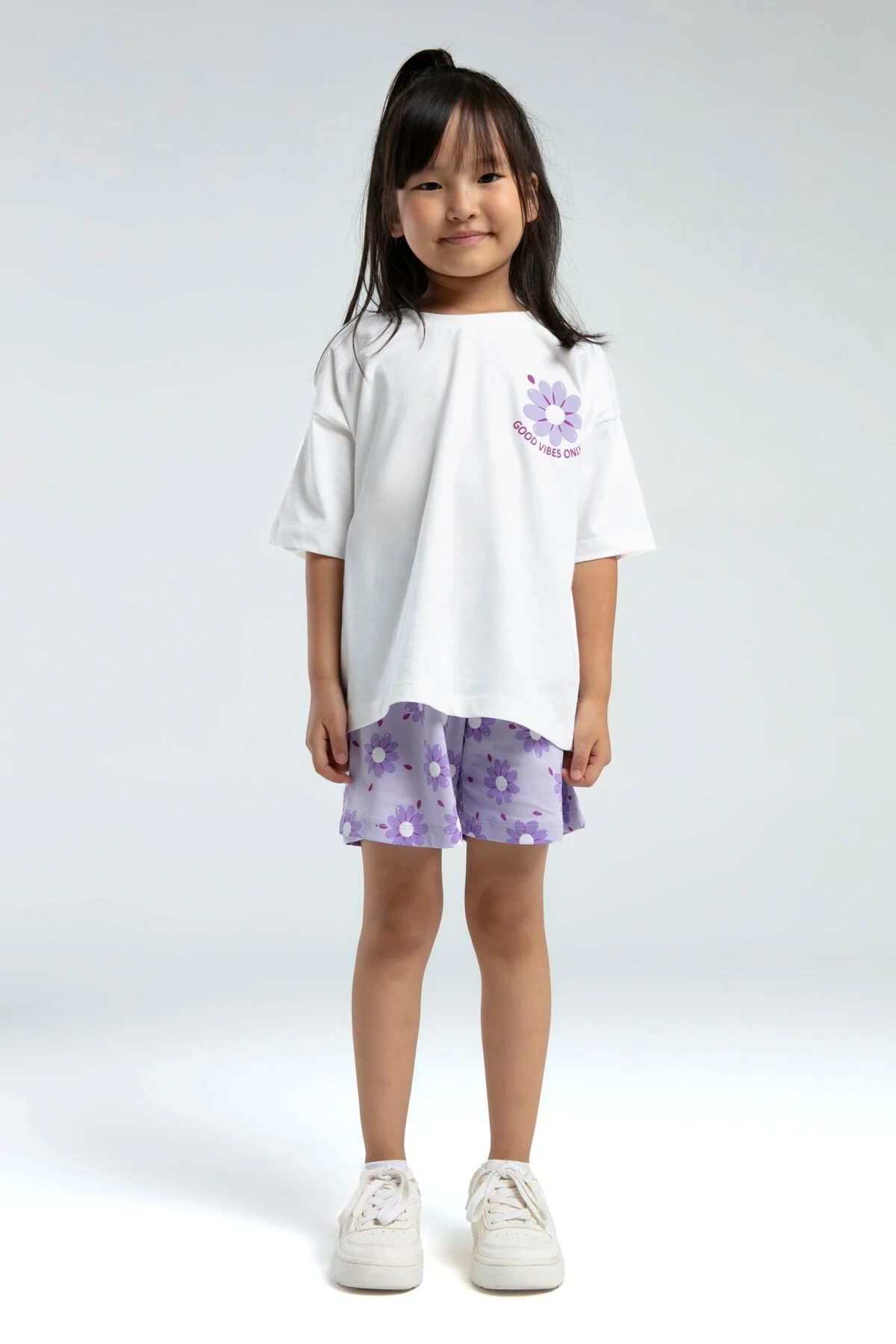 Rolypoly Kız Çocuk Beyaz Şort Takım