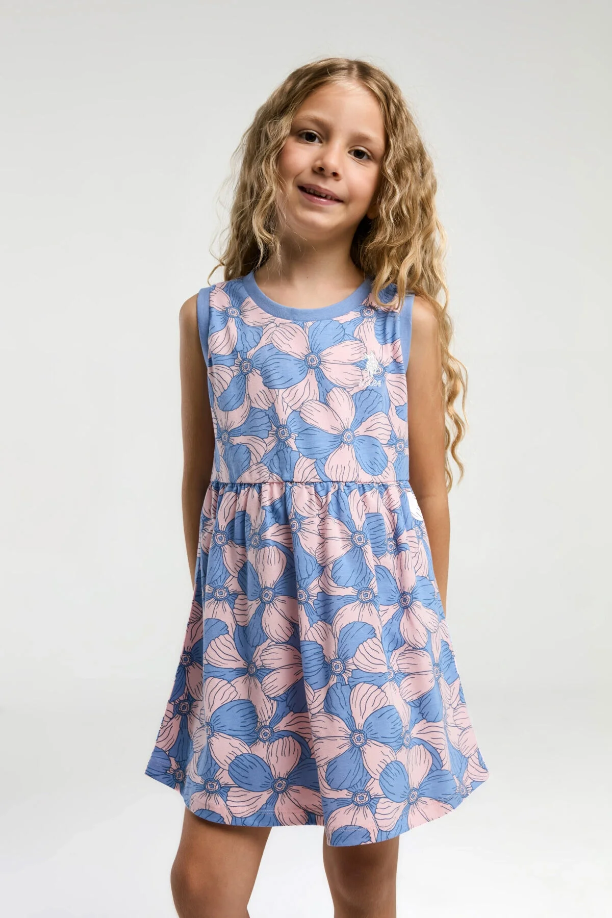 U.S. Polo Assn Kız Çocuk Turuncu Elbise