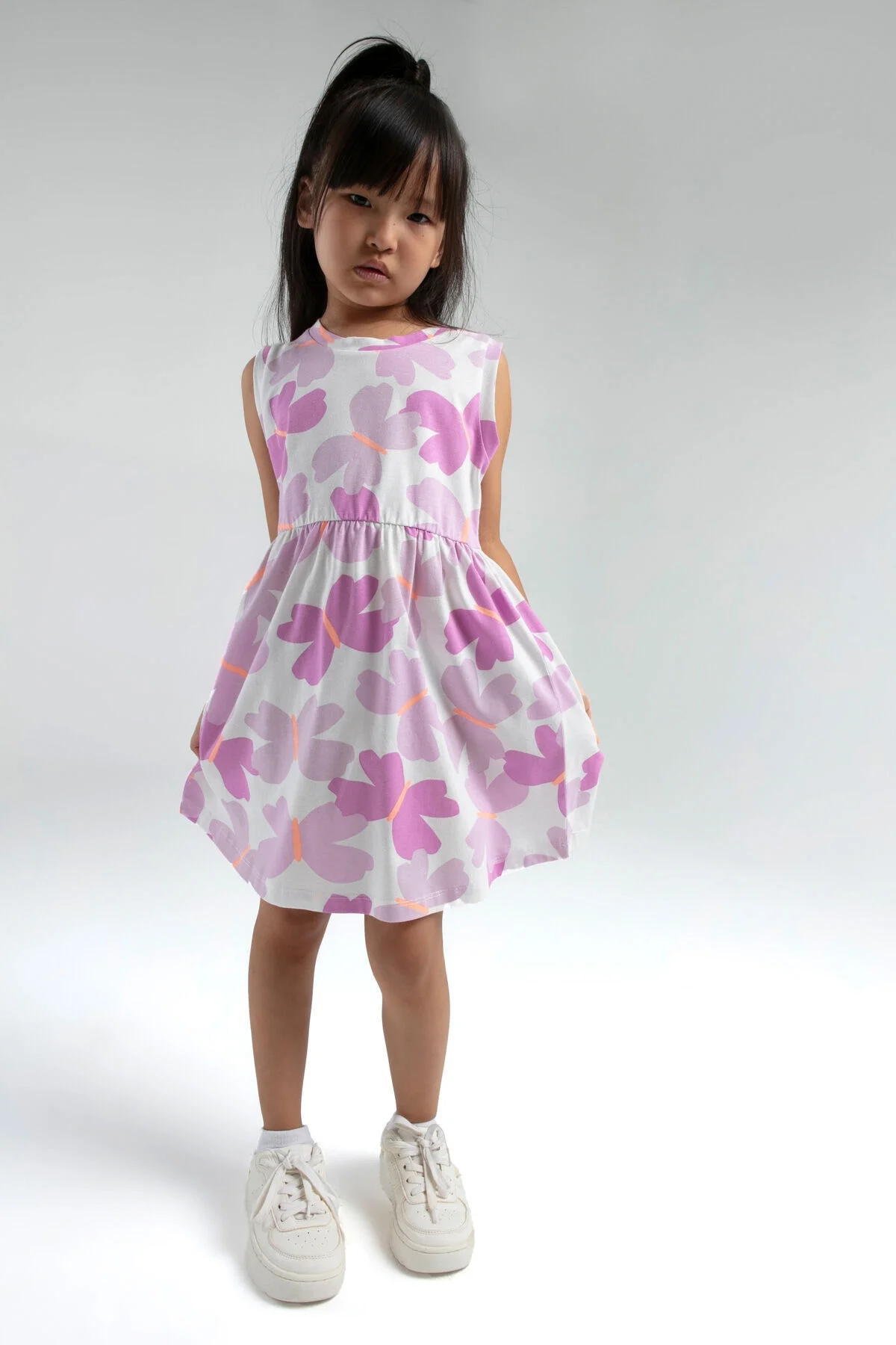 Rolypoly Kız Çocuk Mor Elbise